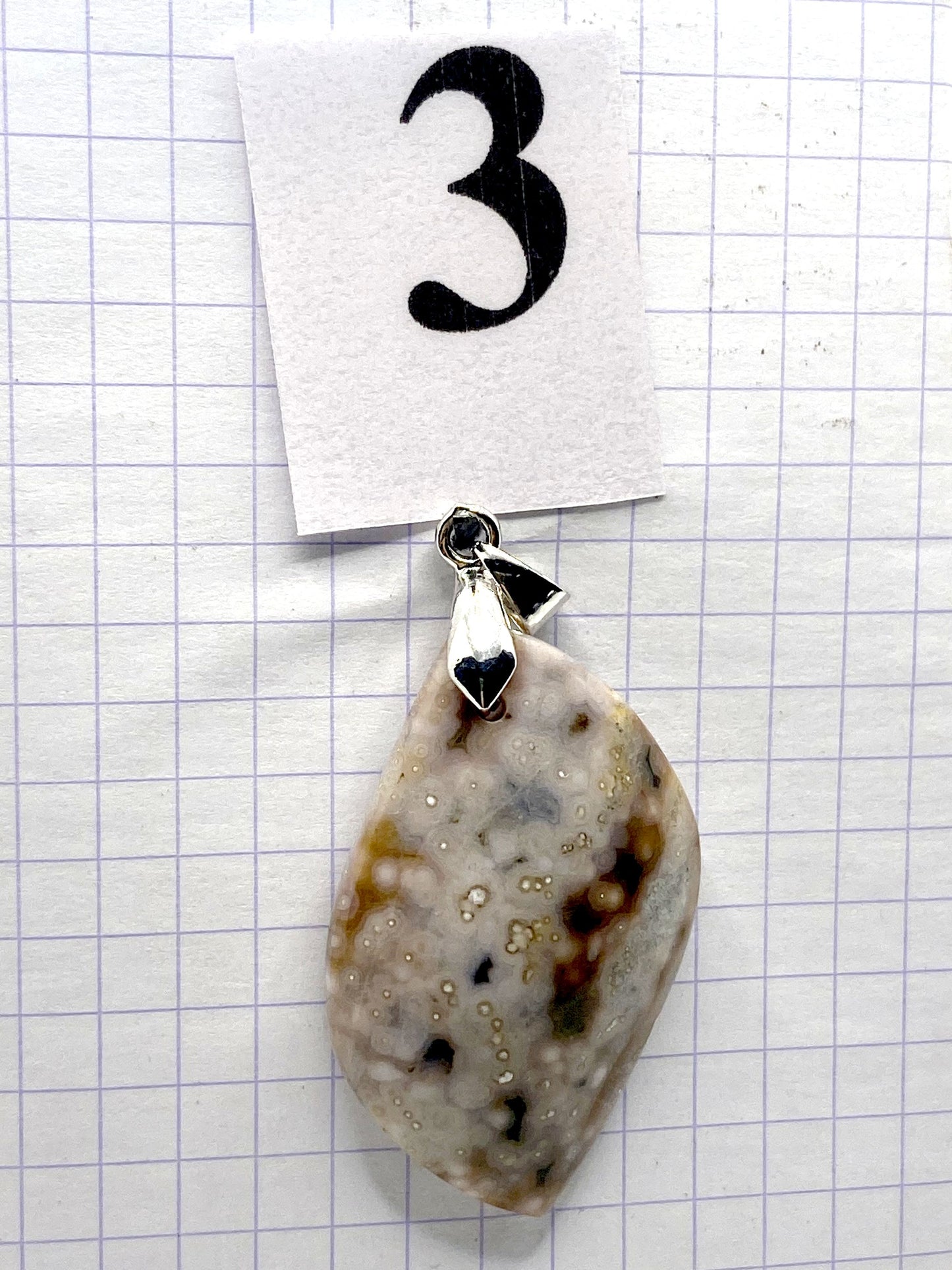 pendentif JASPE ORBICULAIRE