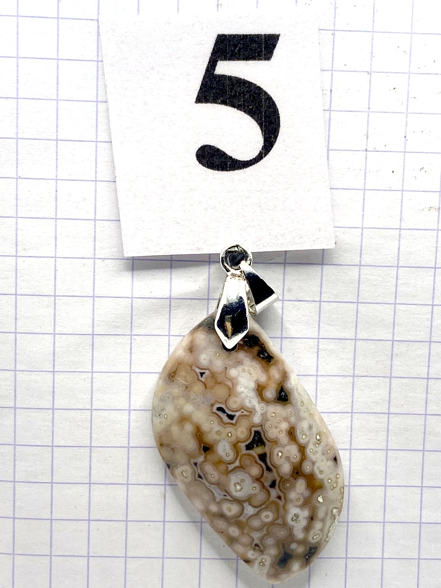 pendentif JASPE ORBICULAIRE