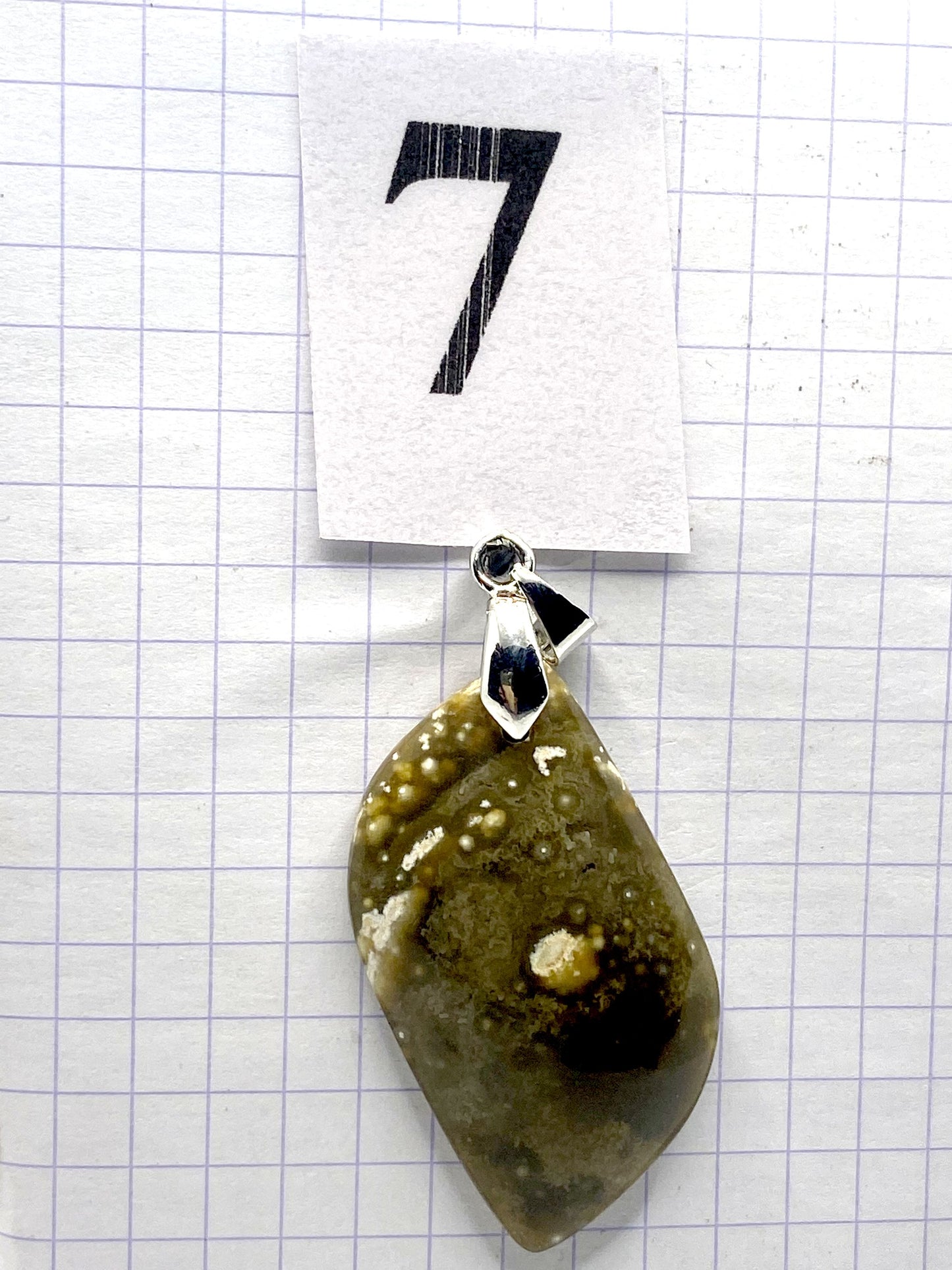 pendentif JASPE ORBICULAIRE