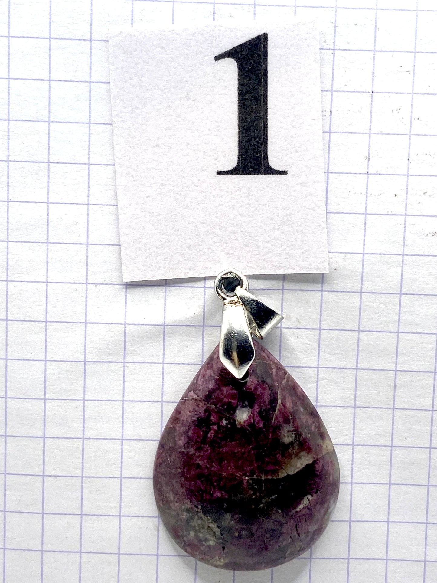 pendentif TOURMALINE RUBELLITE