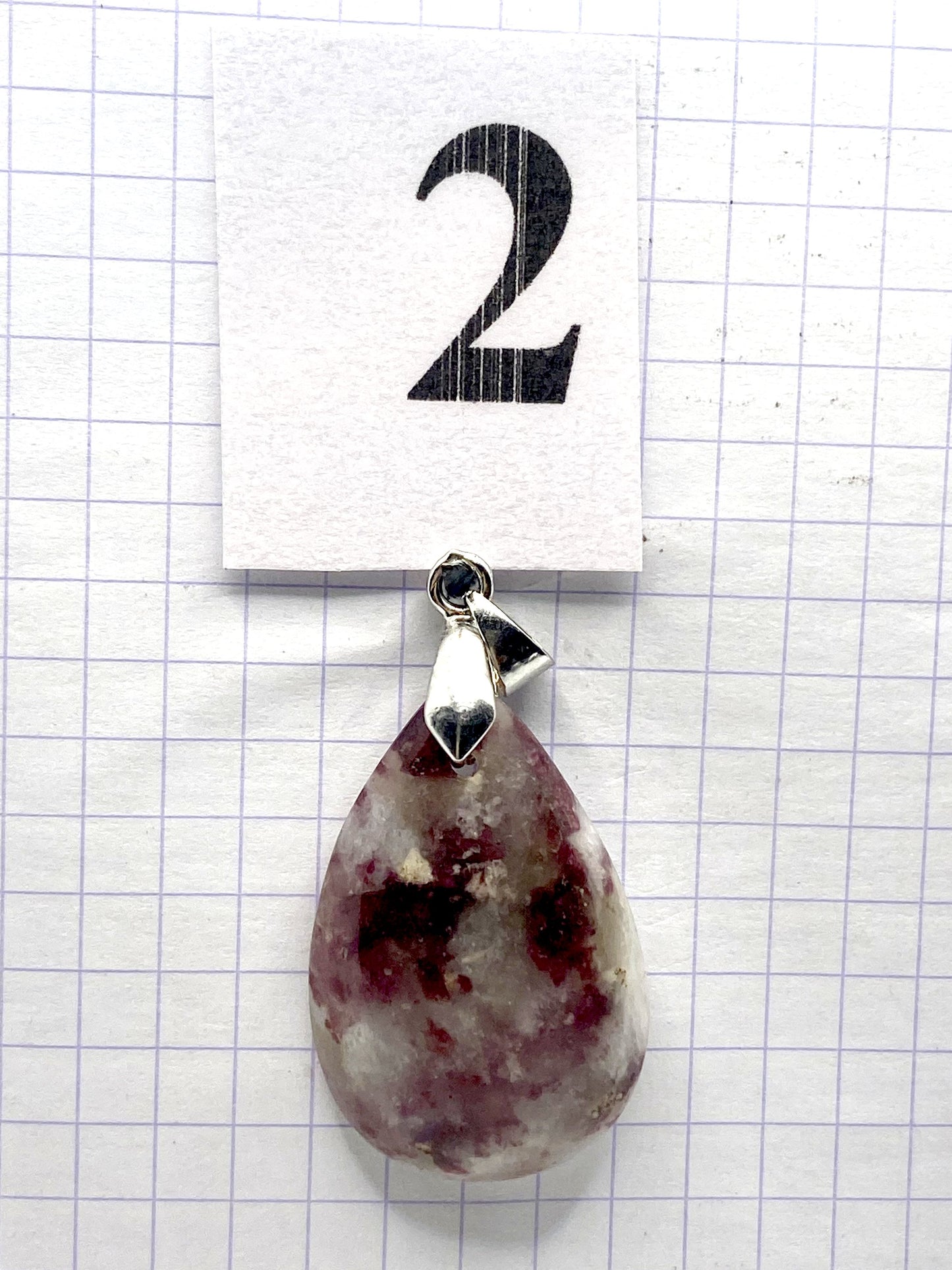pendentif TOURMALINE RUBELLITE