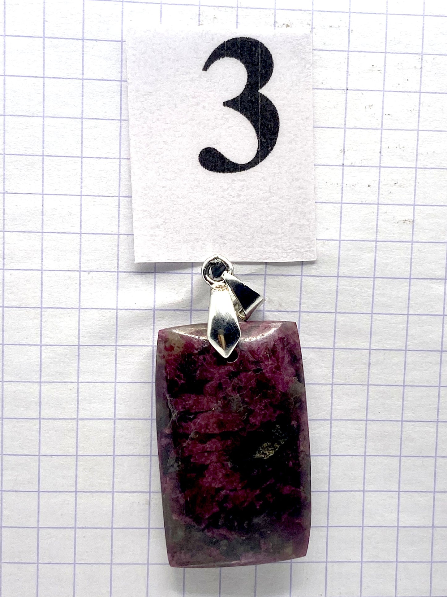 pendentif TOURMALINE RUBELLITE
