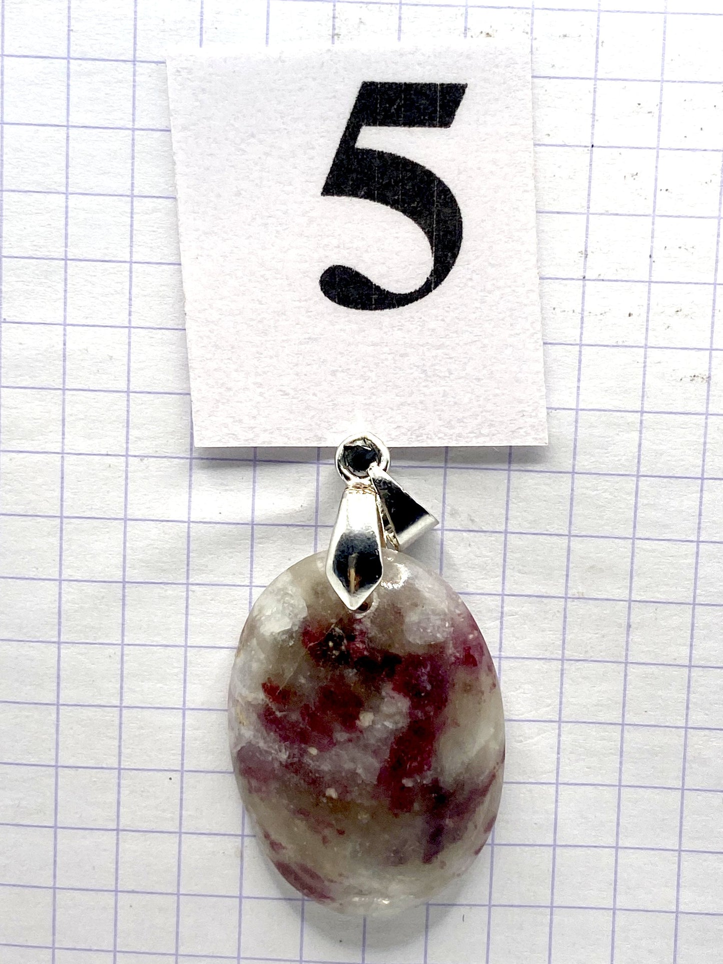 pendentif TOURMALINE RUBELLITE