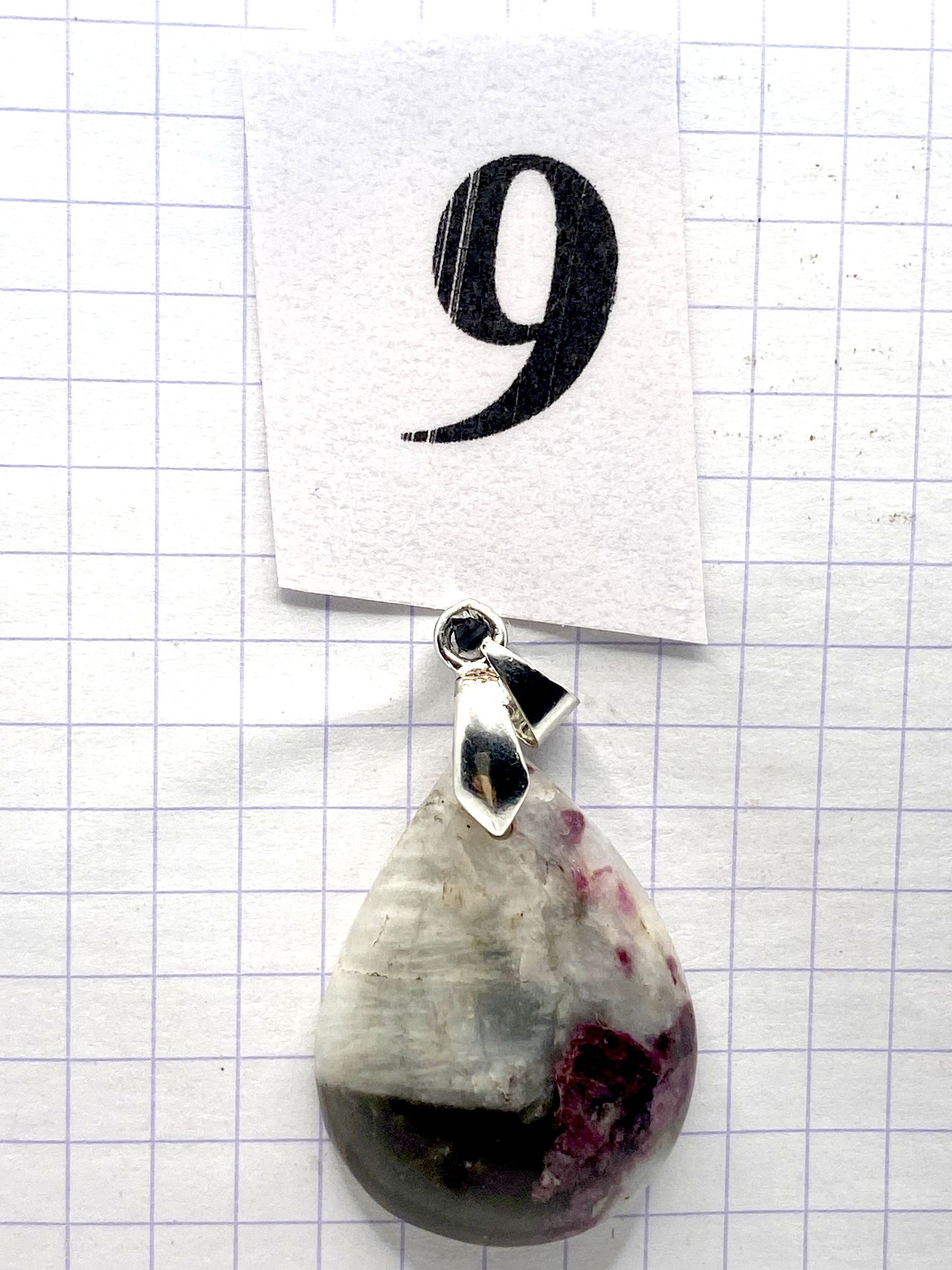 pendentif TOURMALINE RUBELLITE