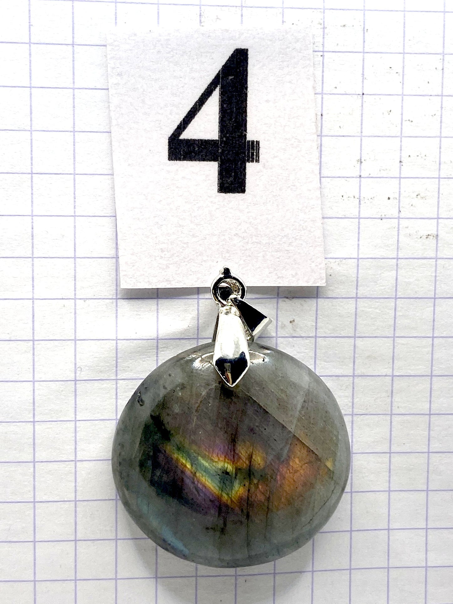 pendentif LABRADORITE VIOLETTE