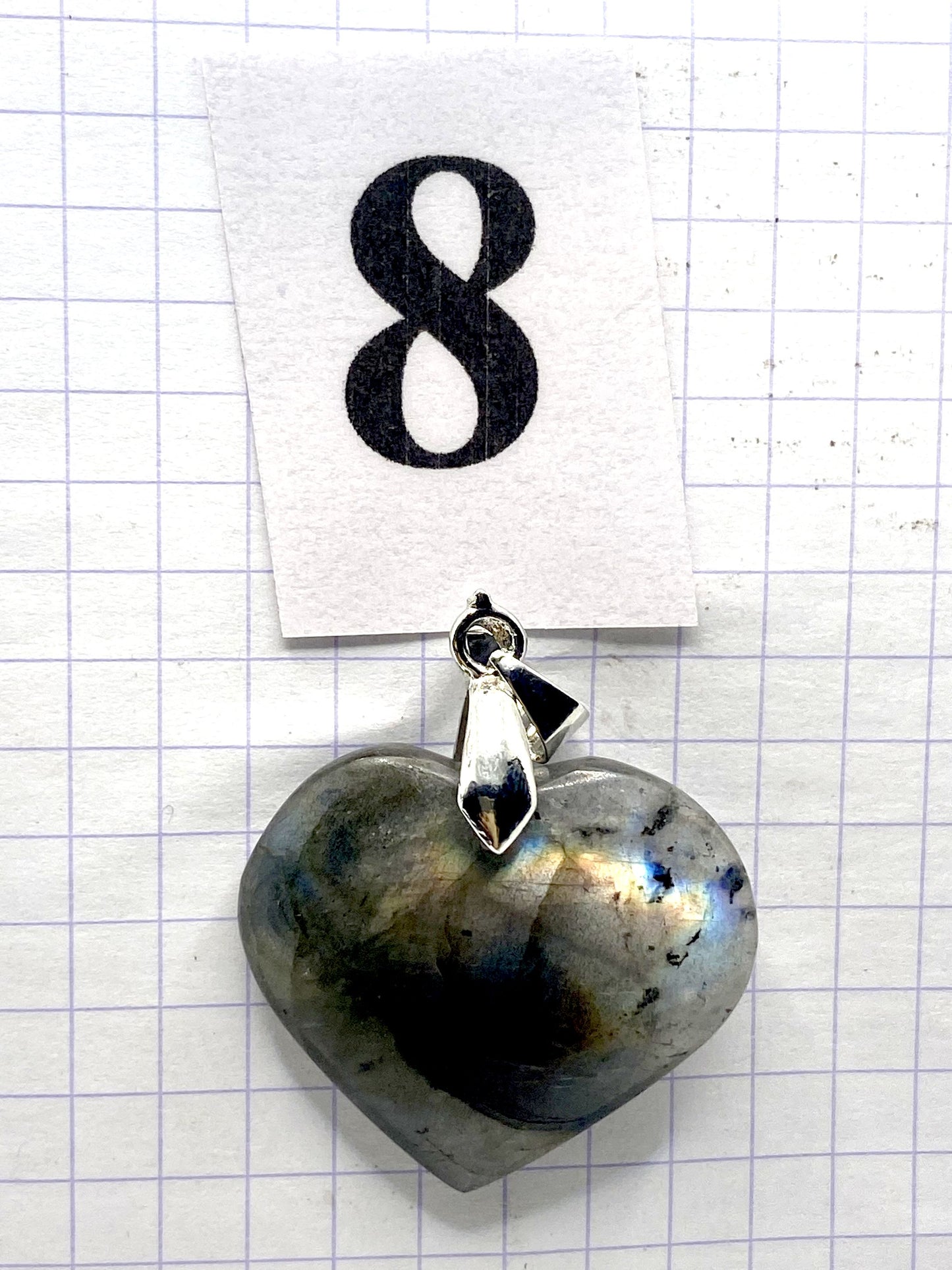 pendentif LABRADORITE VIOLETTE