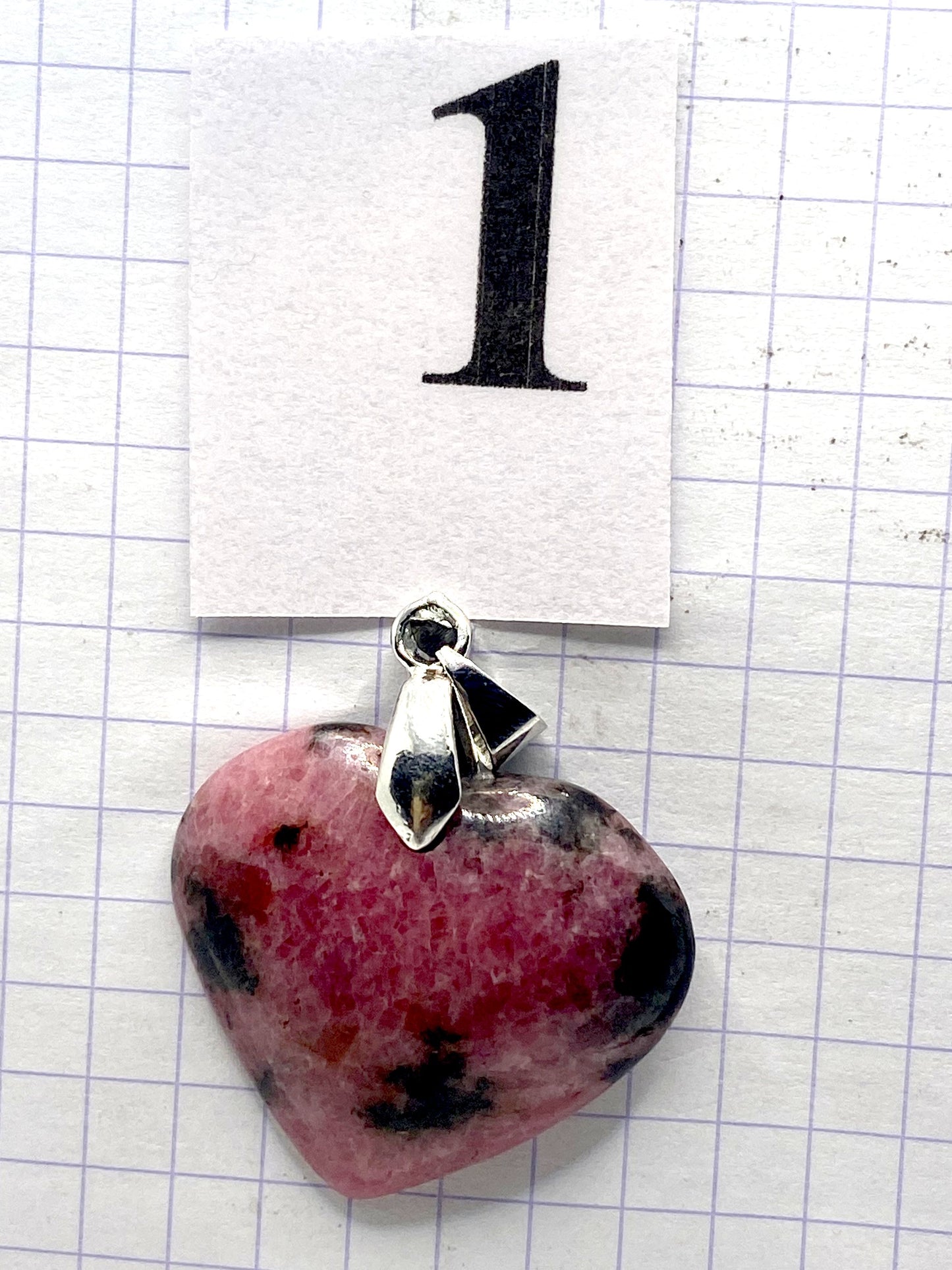 pendentif RHODONITE