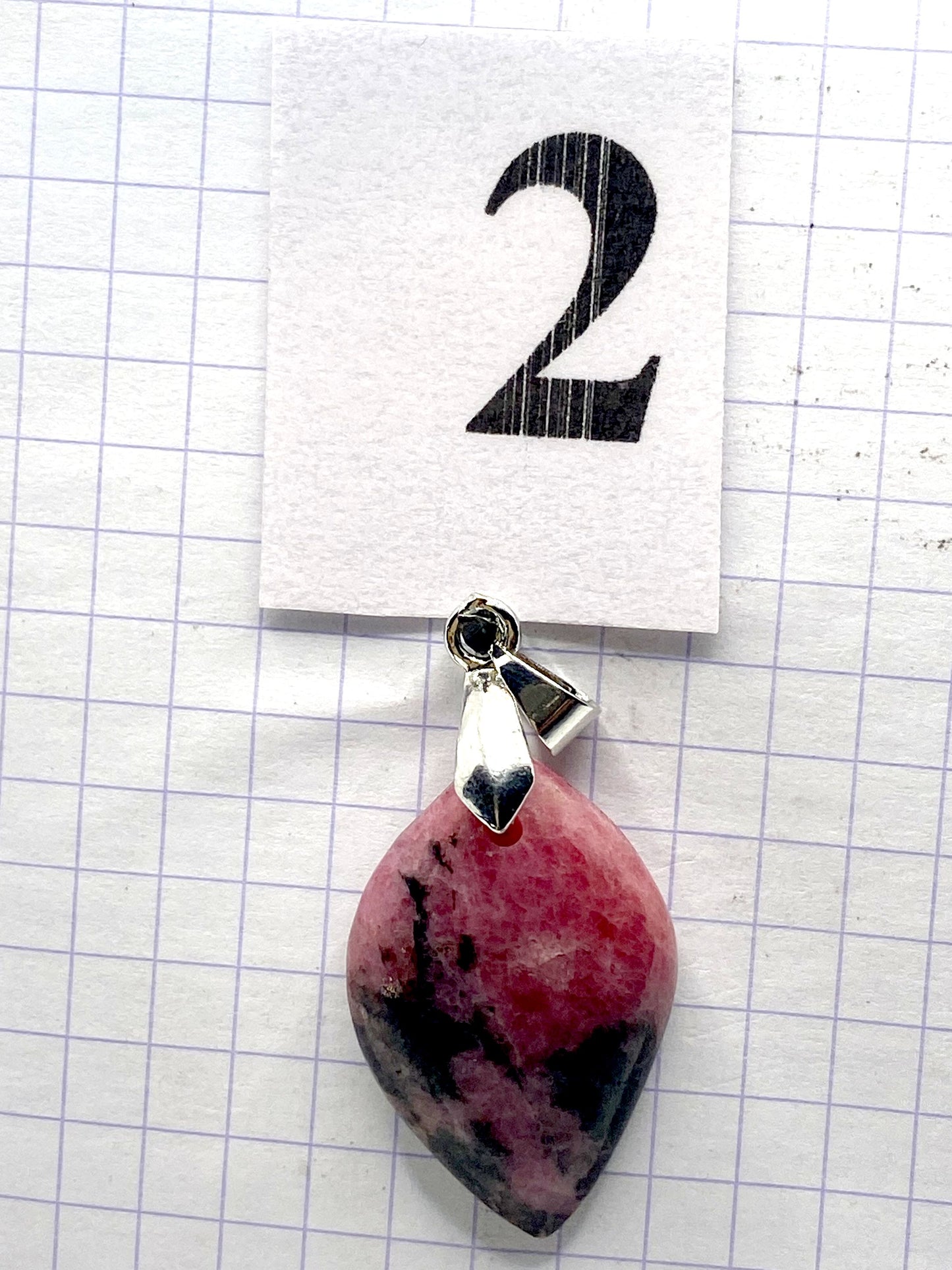 pendentif RHODONITE