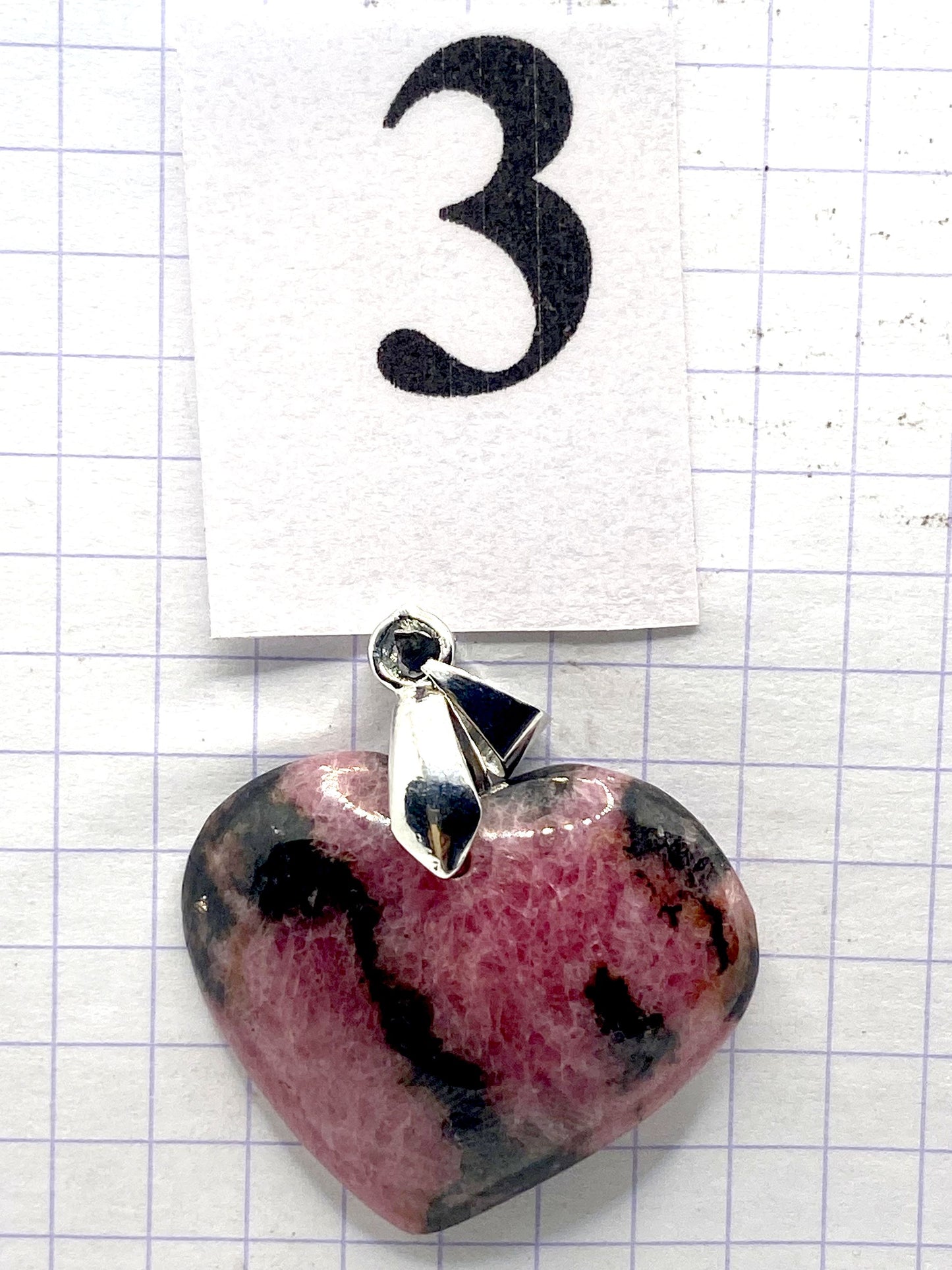 pendentif RHODONITE