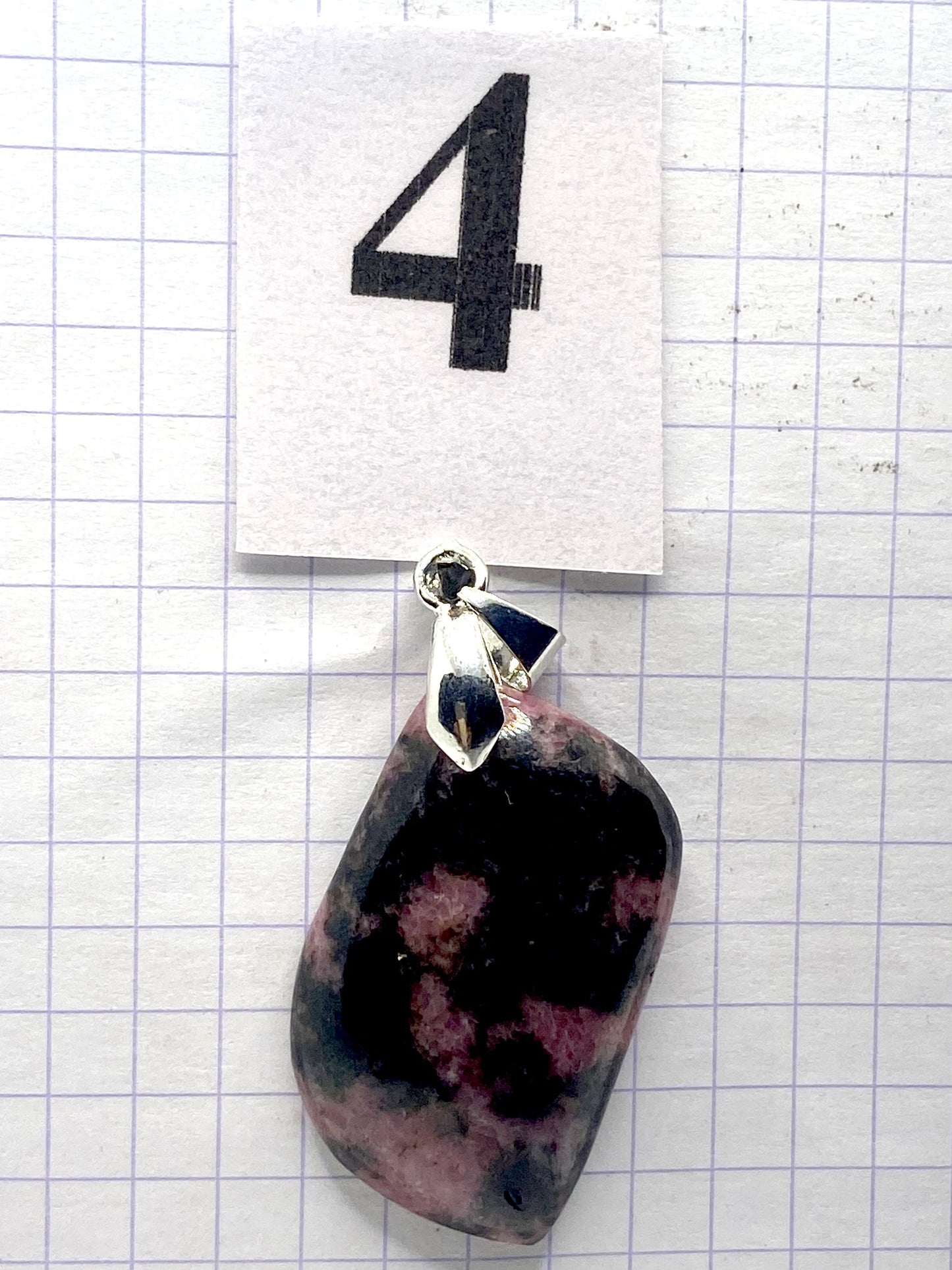 pendentif RHODONITE