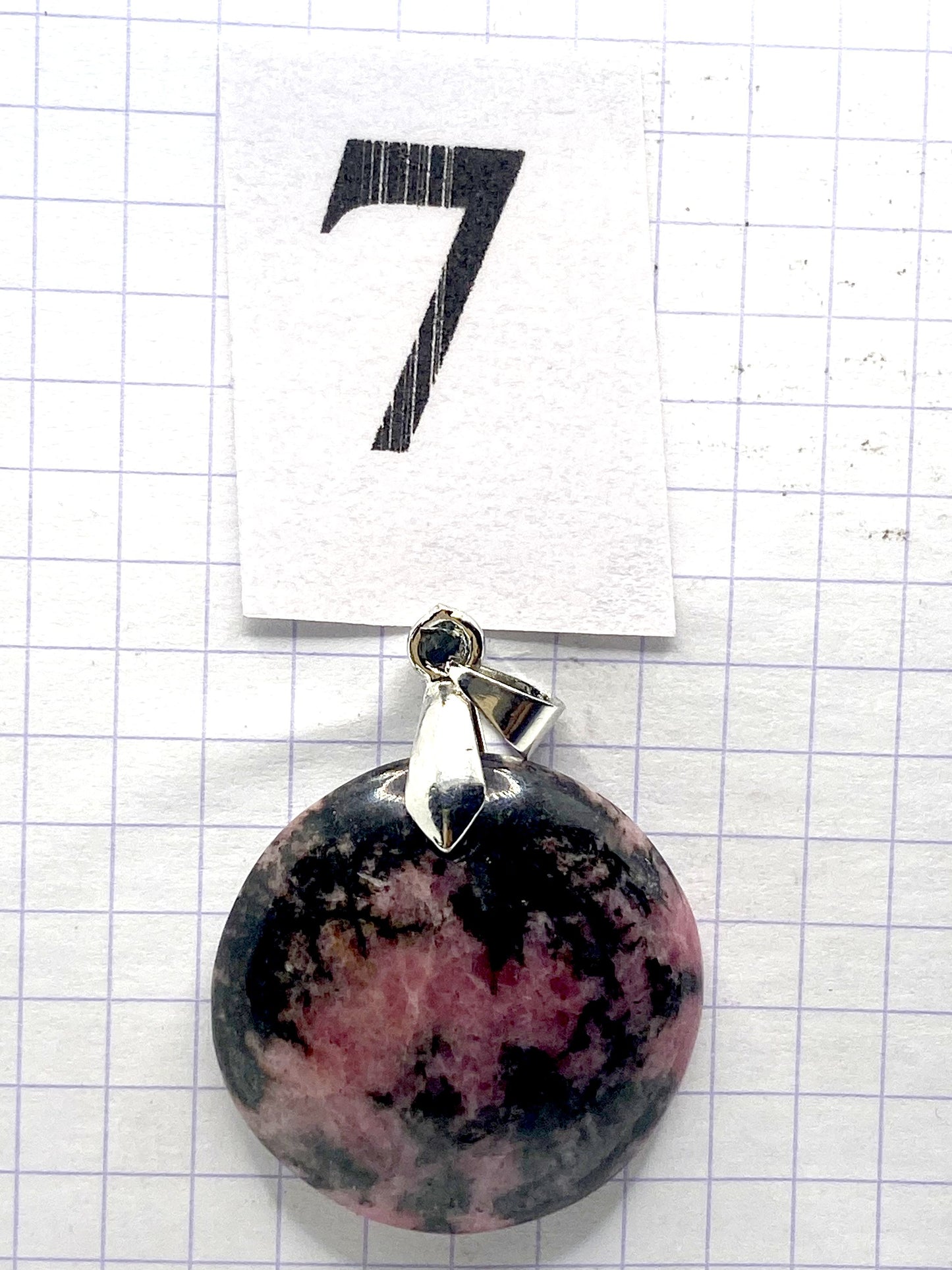 pendentif RHODONITE