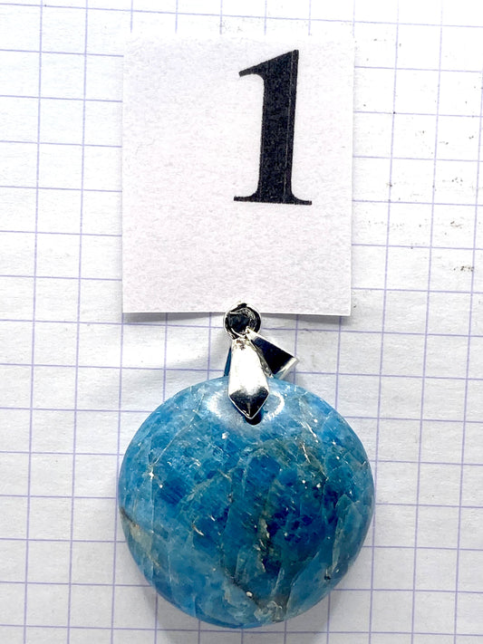 pendentif APATITE BLEUE