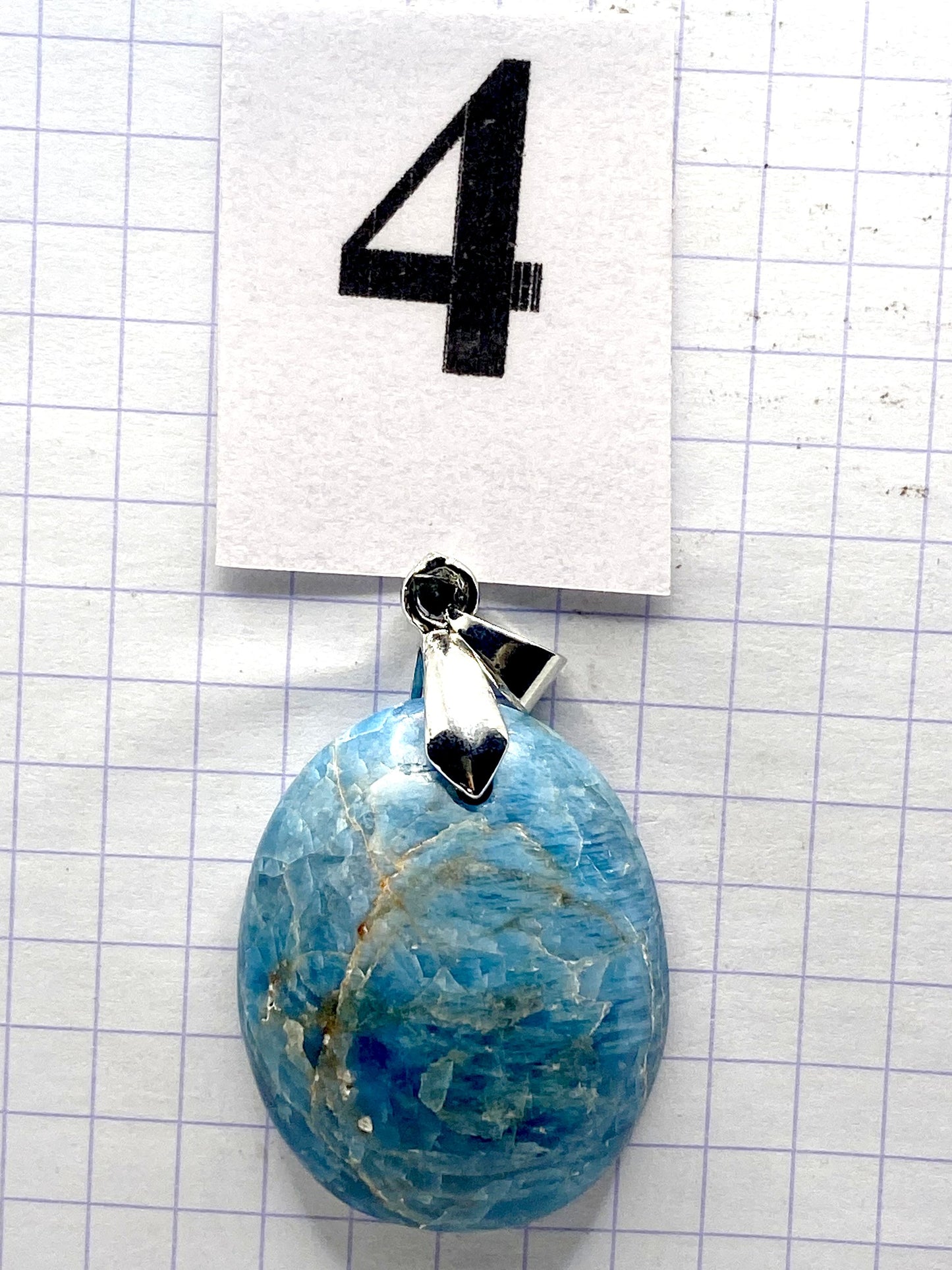 pendentif APATITE BLEUE