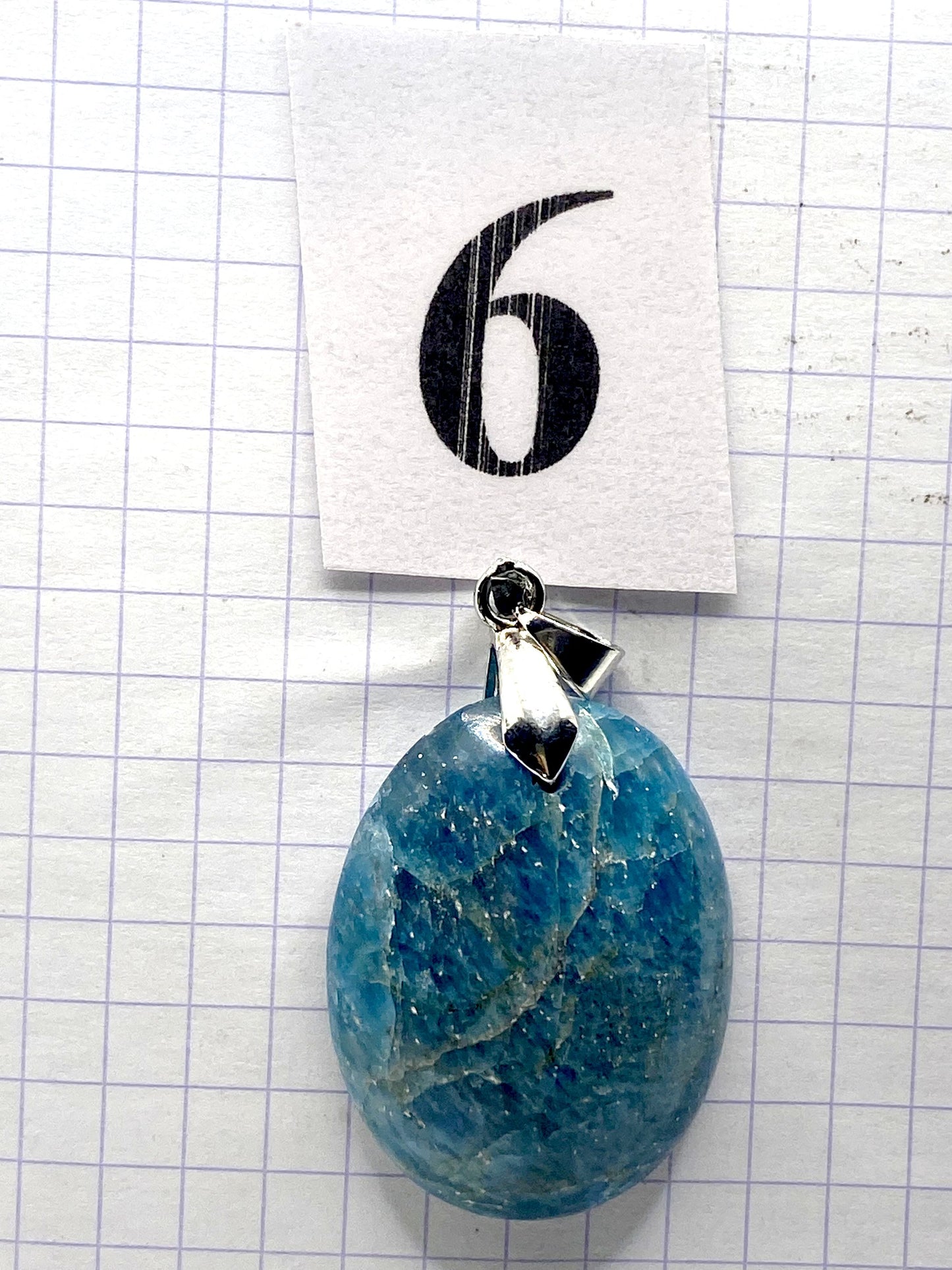 pendentif APATITE BLEUE