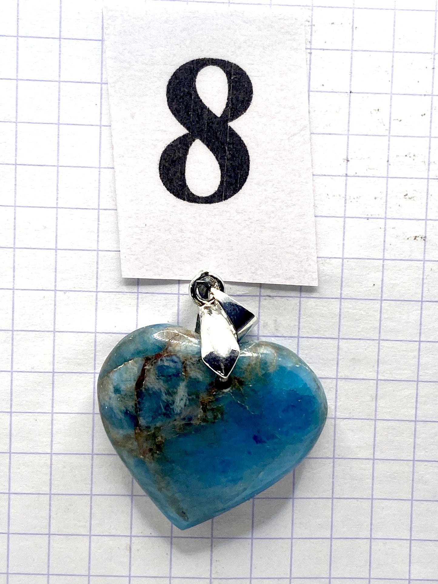 pendentif APATITE BLEUE