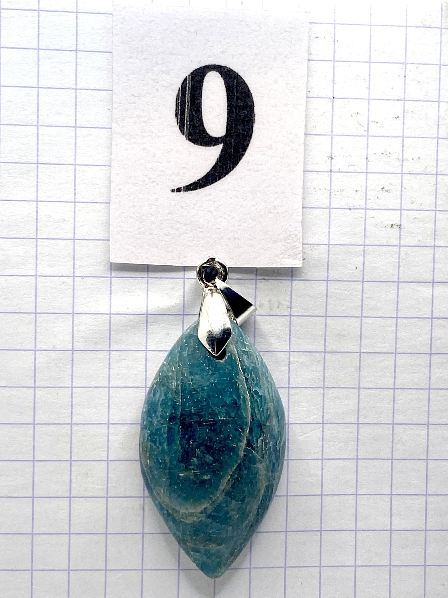 pendentif APATITE BLEUE