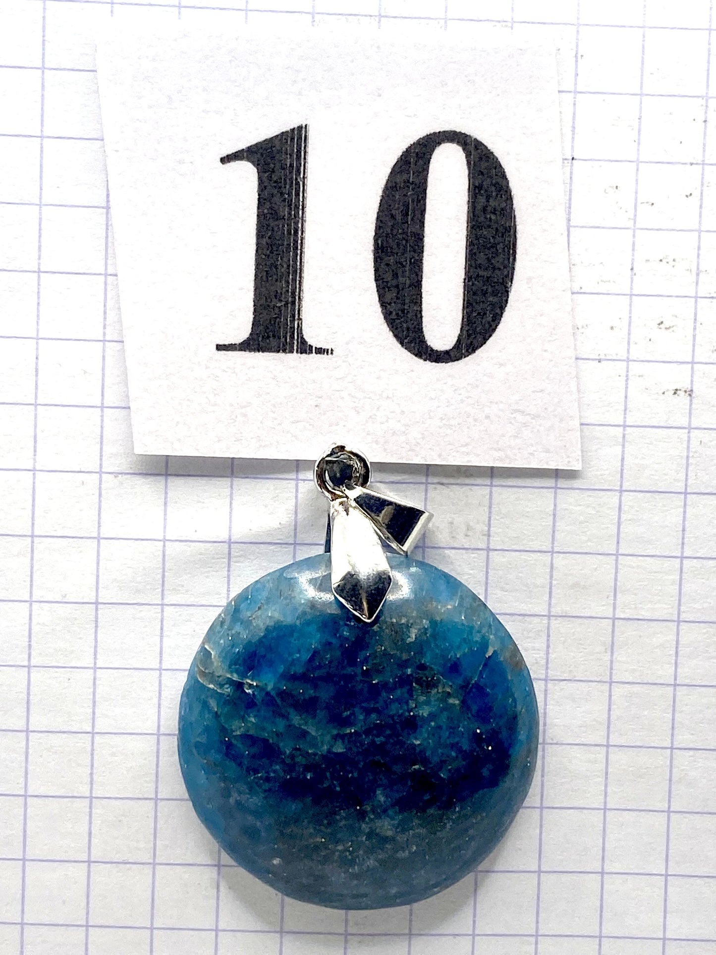 pendentif APATITE BLEUE