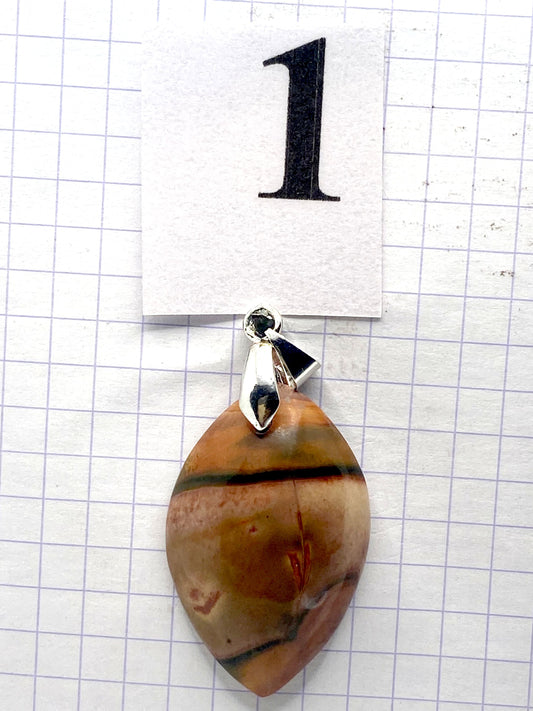 pendentif JASPE IMPRIME