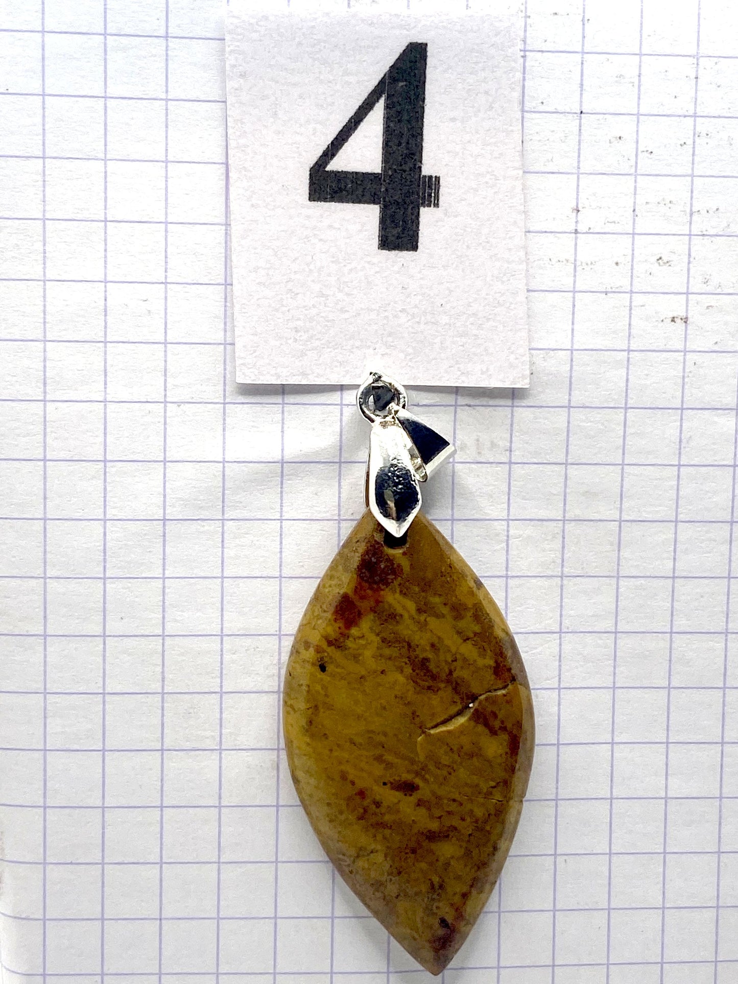 pendentif JASPE JAUNE