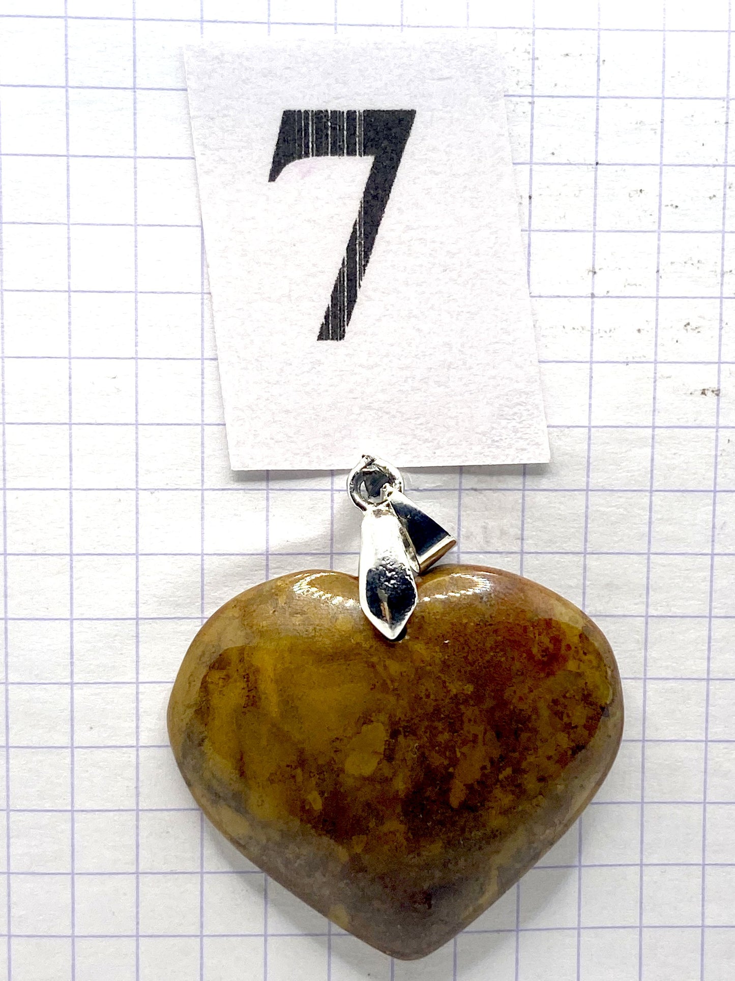 pendentif JASPE JAUNE