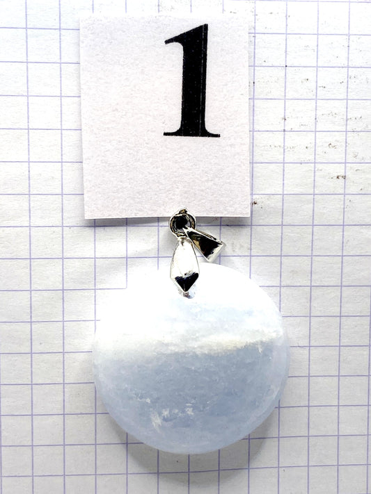 pendentif CALCITE BLEUE