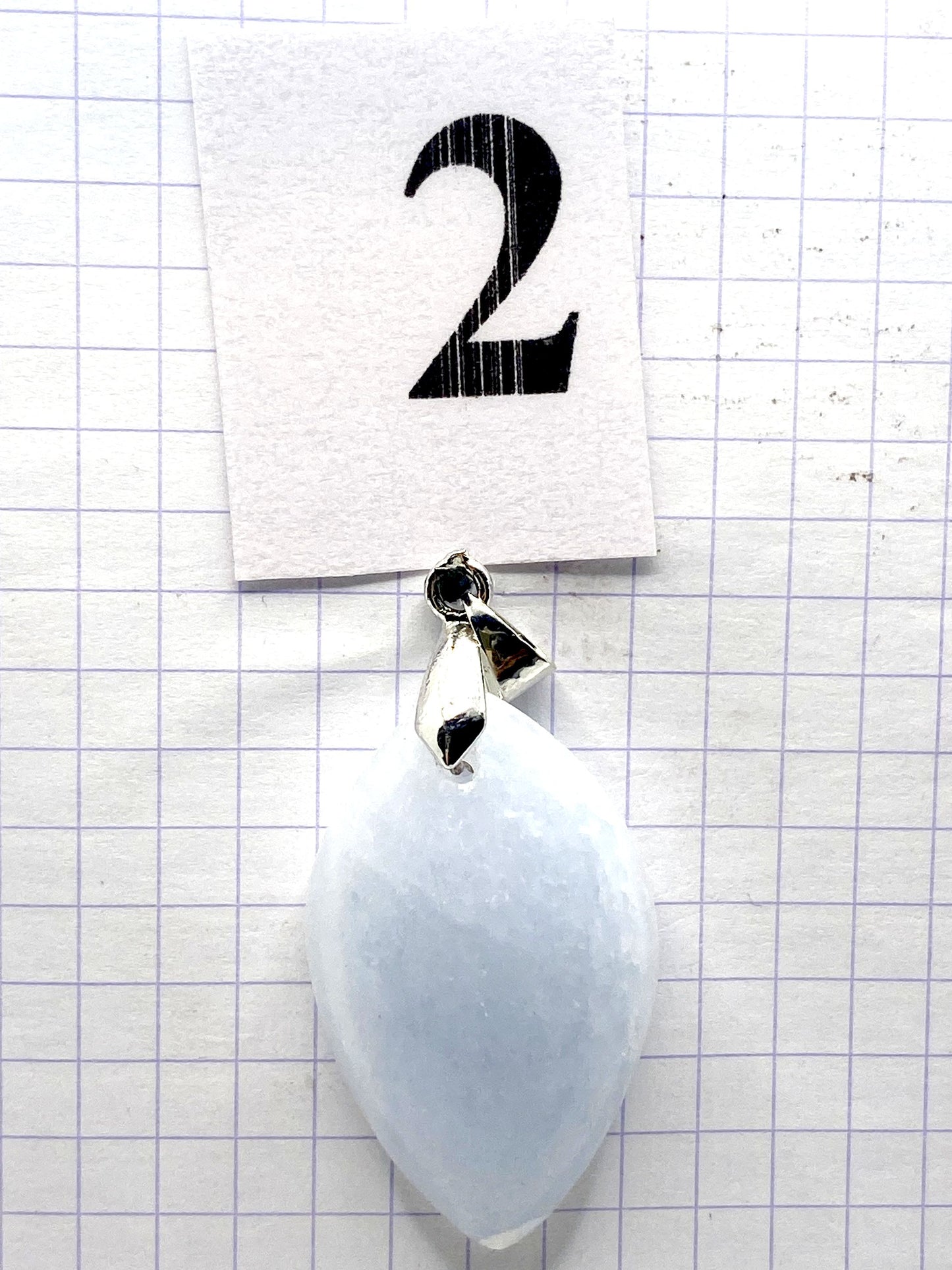 pendentif CALCITE BLEUE
