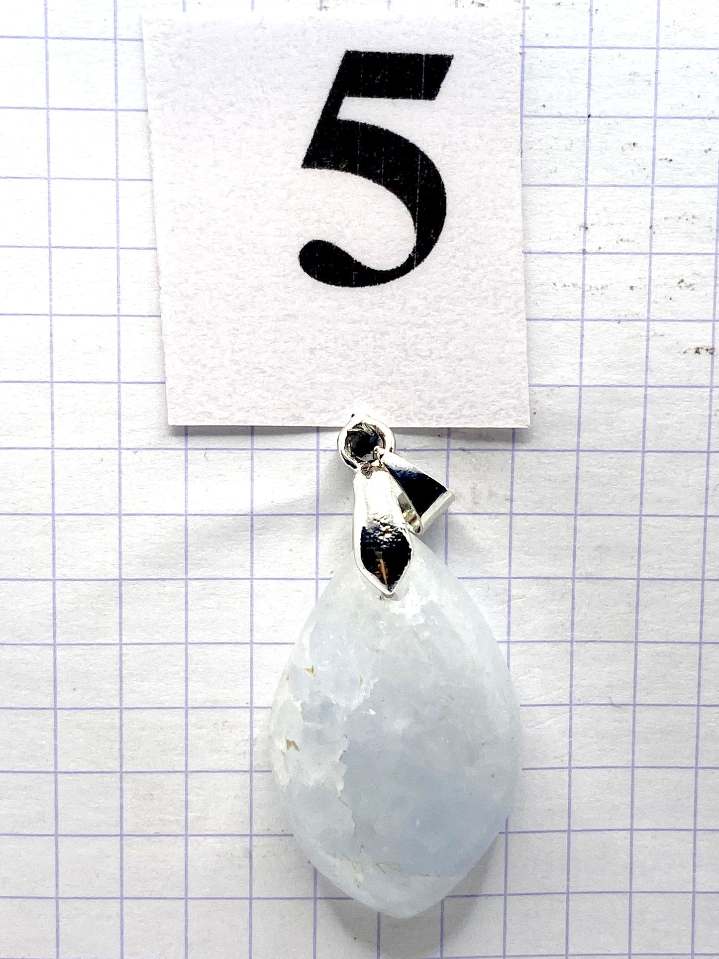 pendentif CALCITE BLEUE
