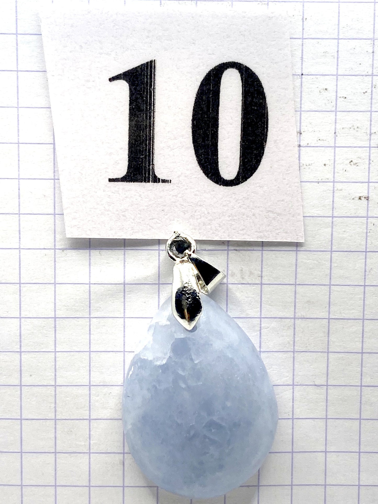 pendentif CALCITE BLEUE