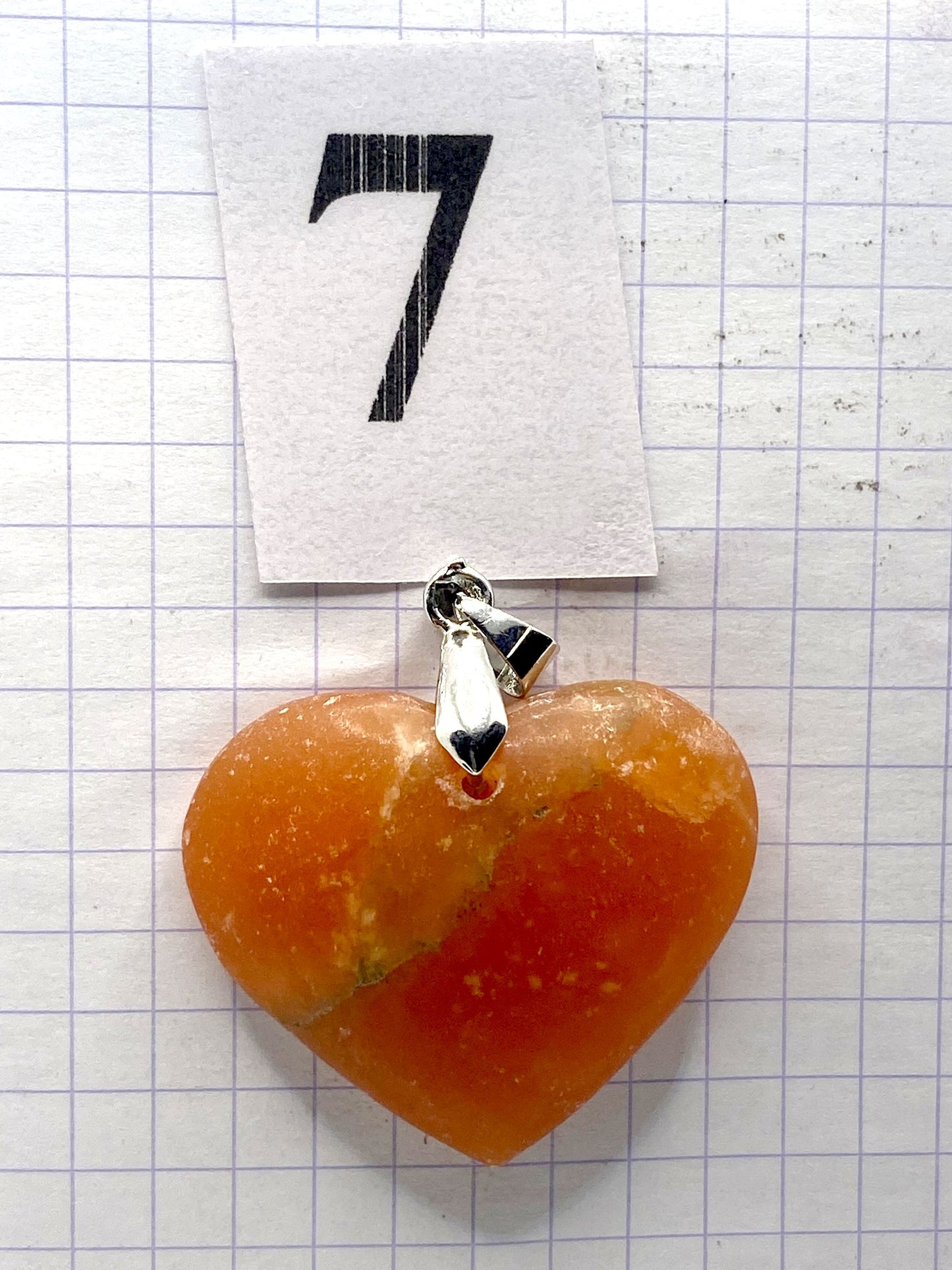 pendentif CALCITE ROUGE