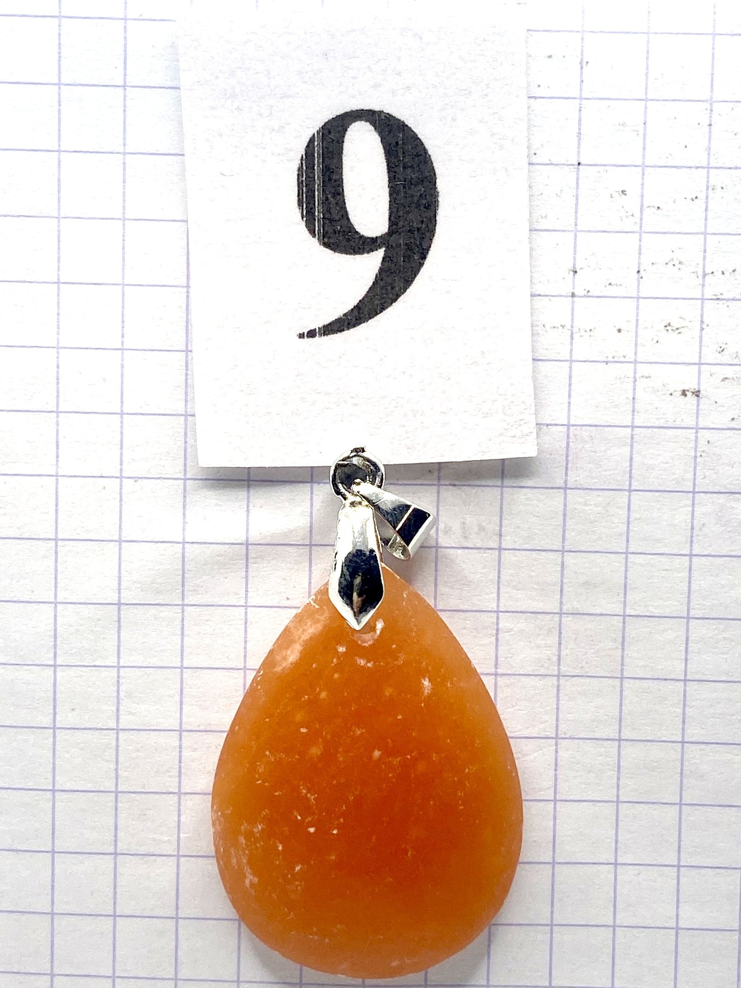 pendentif CALCITE ROUGE