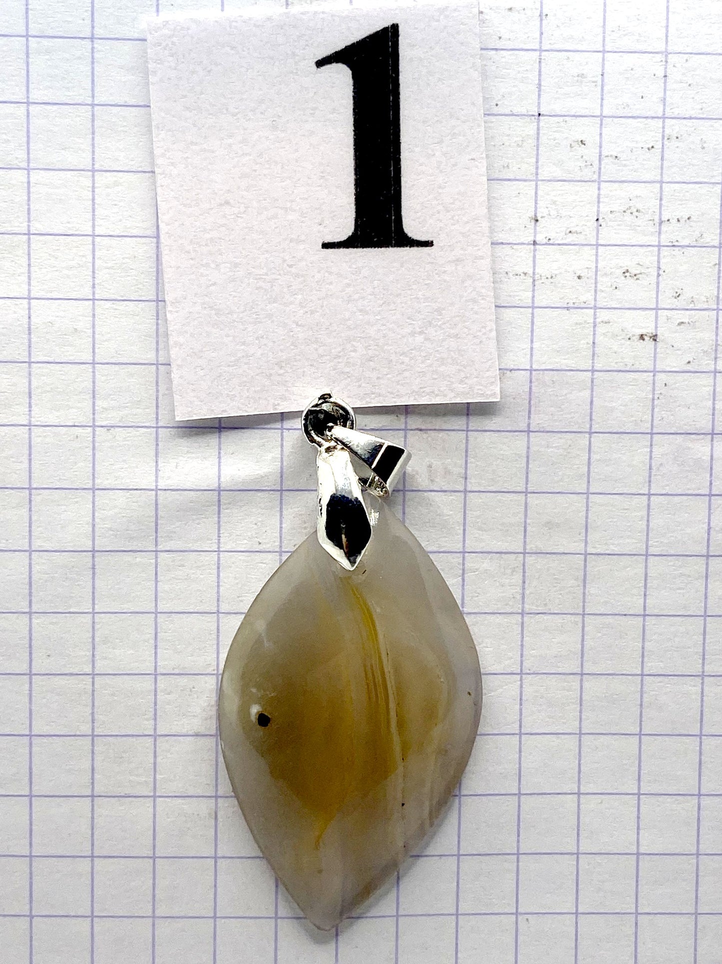 pendentif AGATE CALCEDOINE