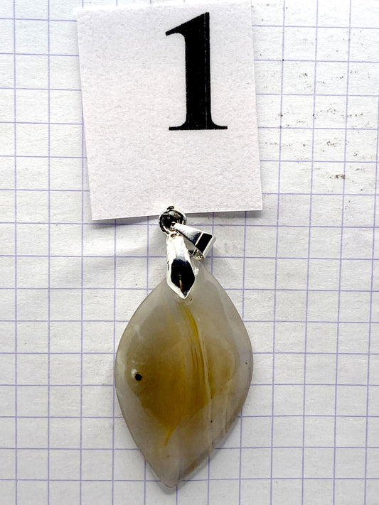 pendentif AGATE CALCEDOINE
