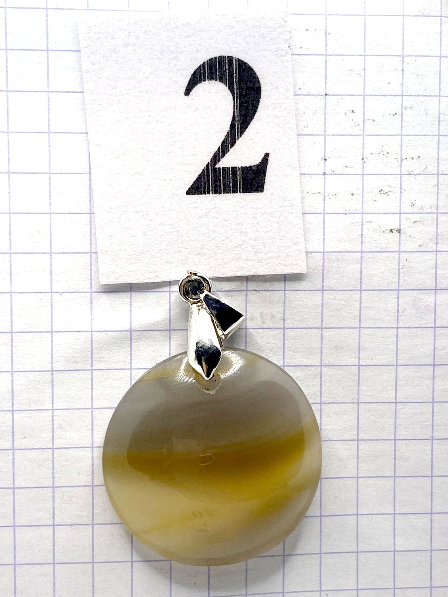 pendentif AGATE CALCEDOINE