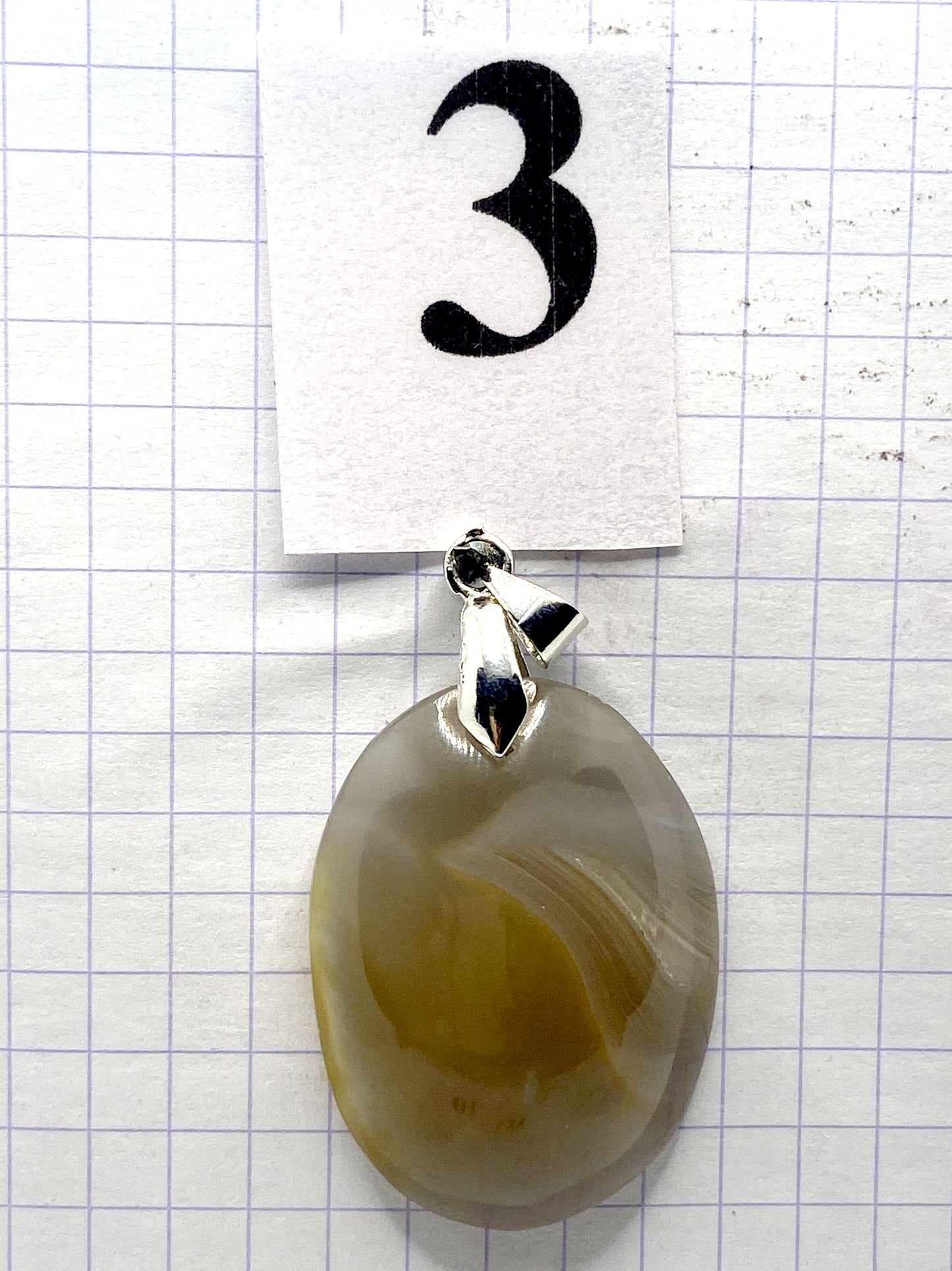 pendentif AGATE CALCEDOINE