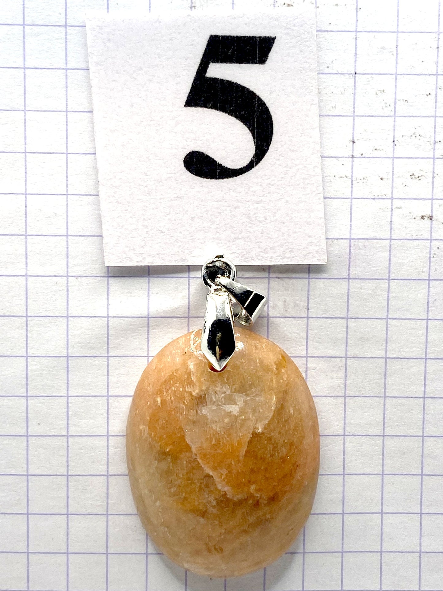 pendentif PIERRE DE LUNE ROSE