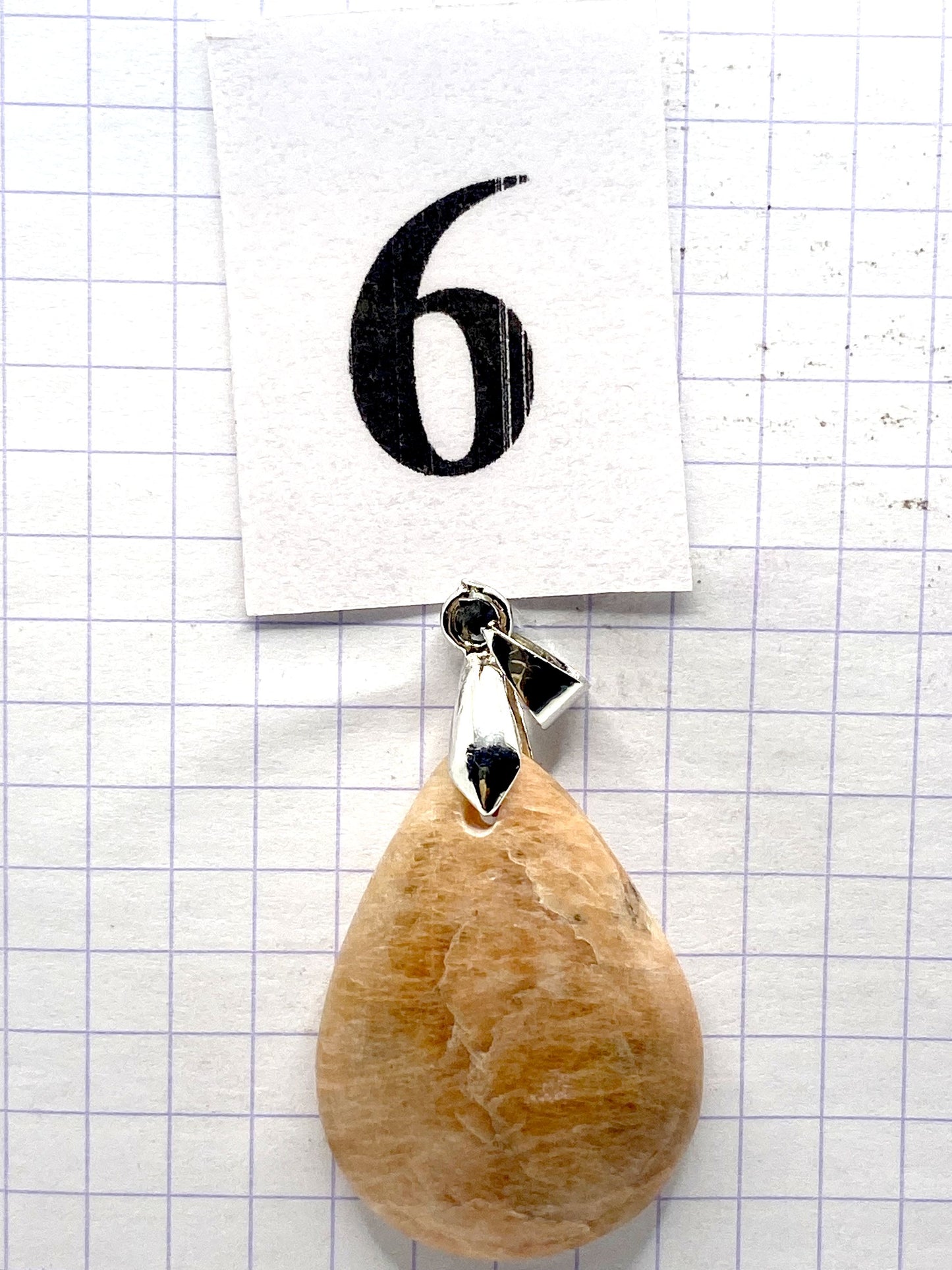 pendentif PIERRE DE LUNE ROSE