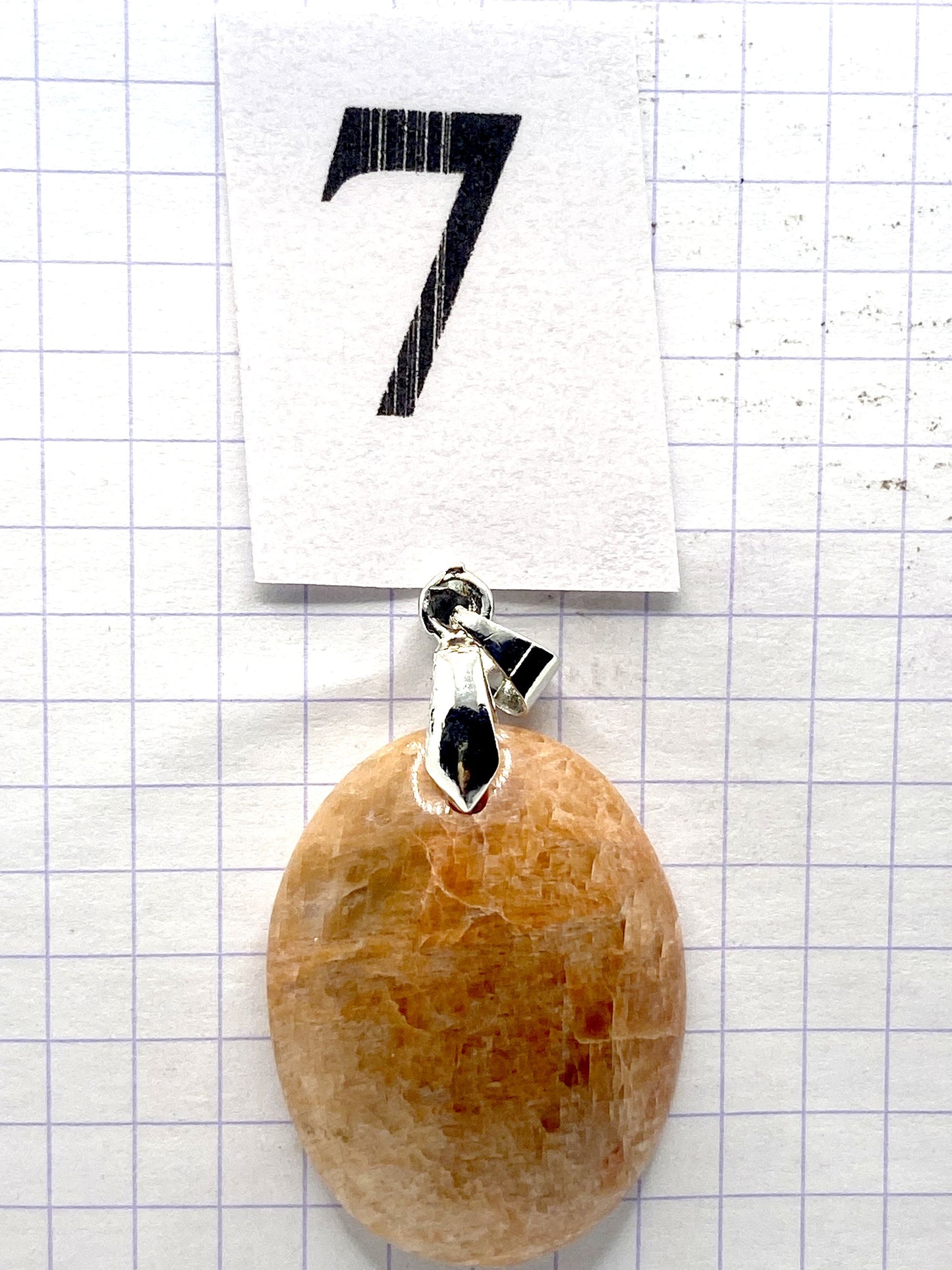 pendentif PIERRE DE LUNE ROSE