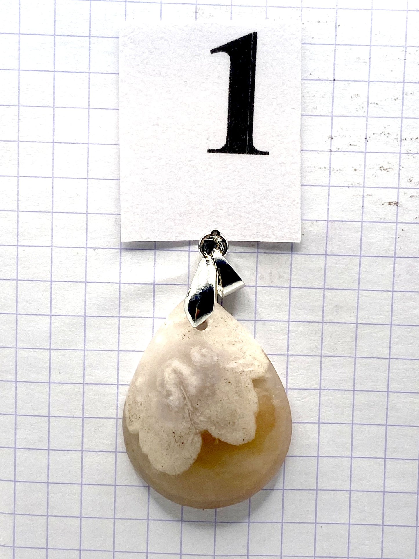 pendentif AGATE FLEUR