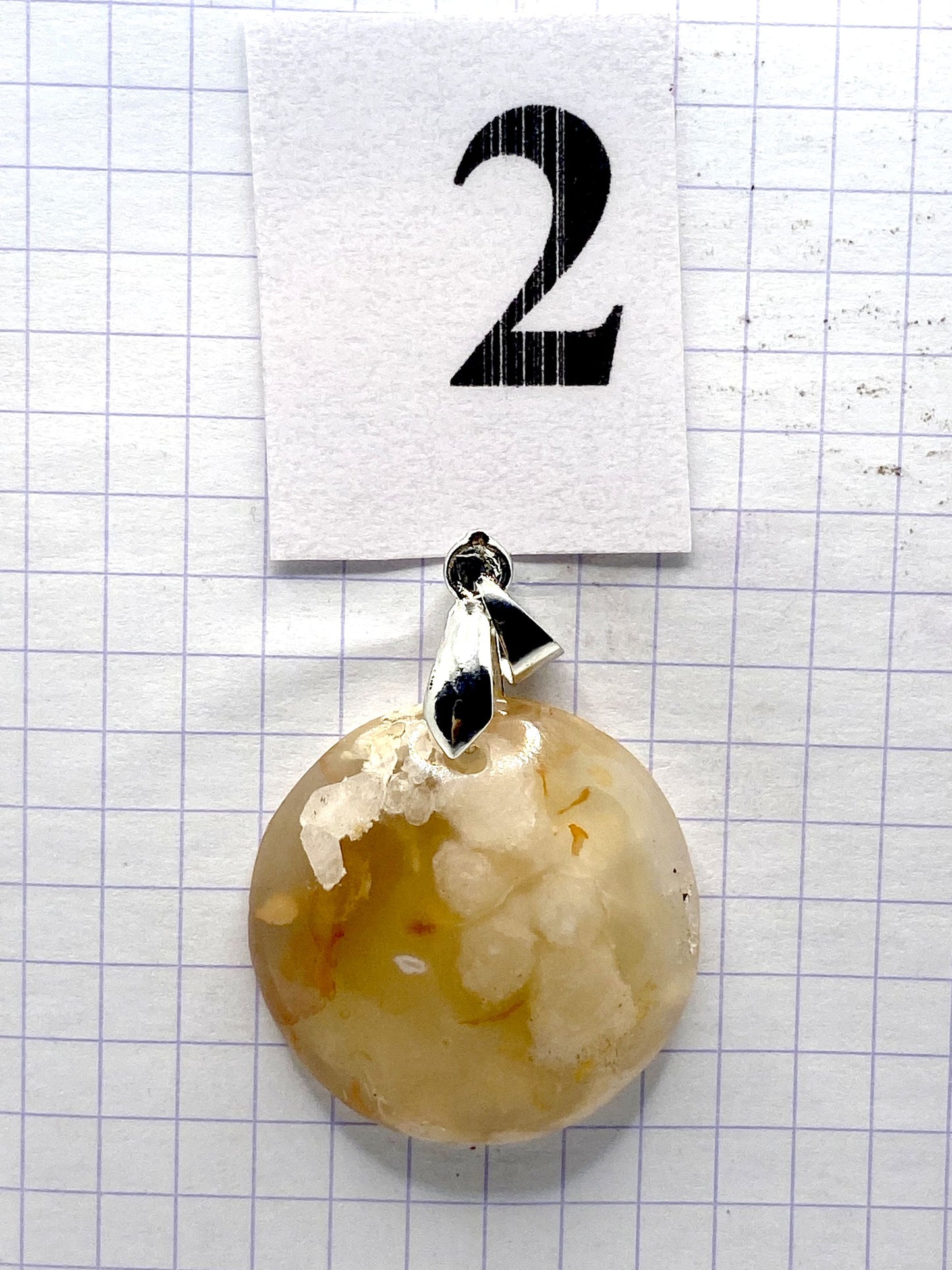 pendentif AGATE FLEUR