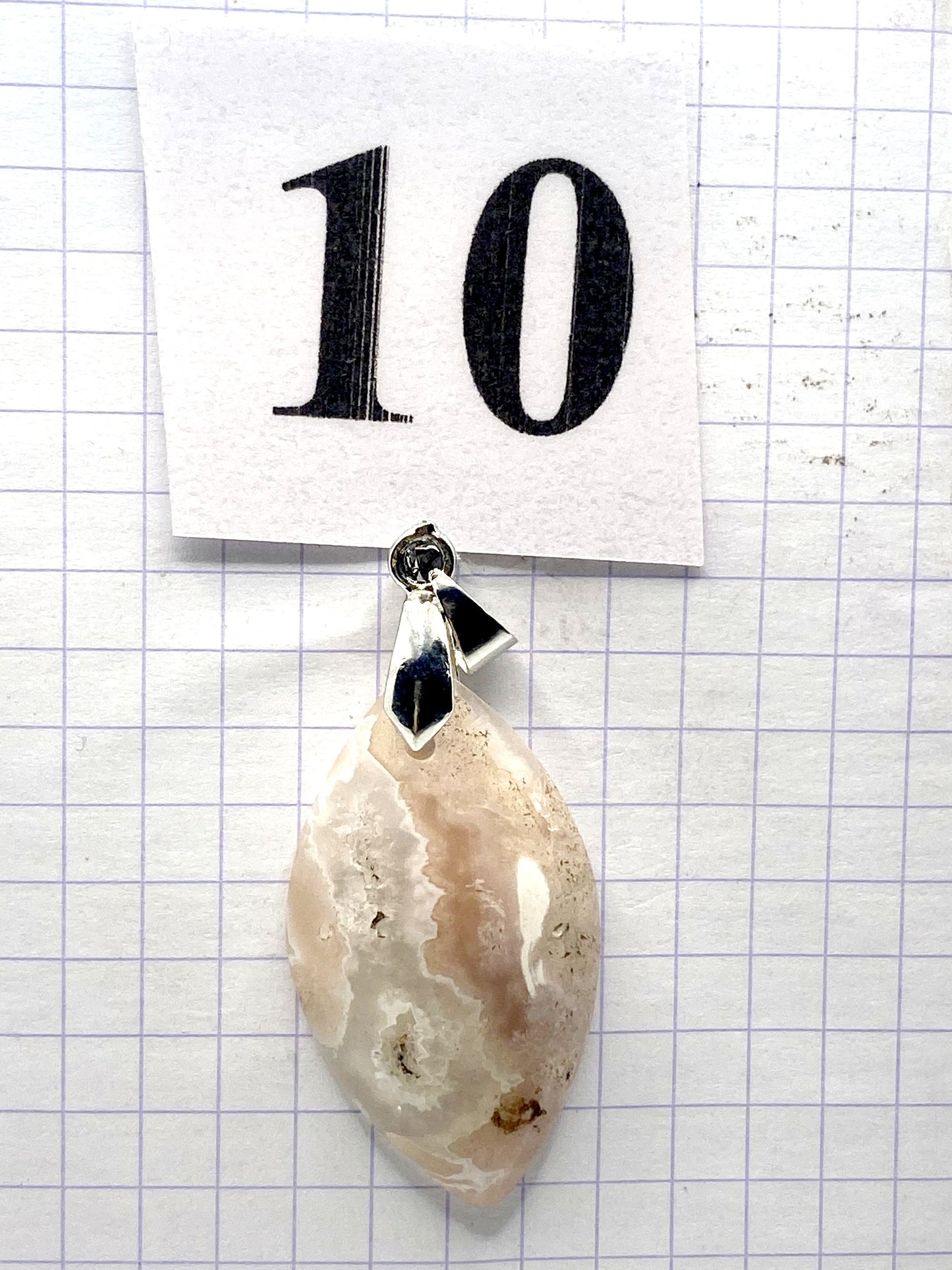 pendentif AGATE FLEUR