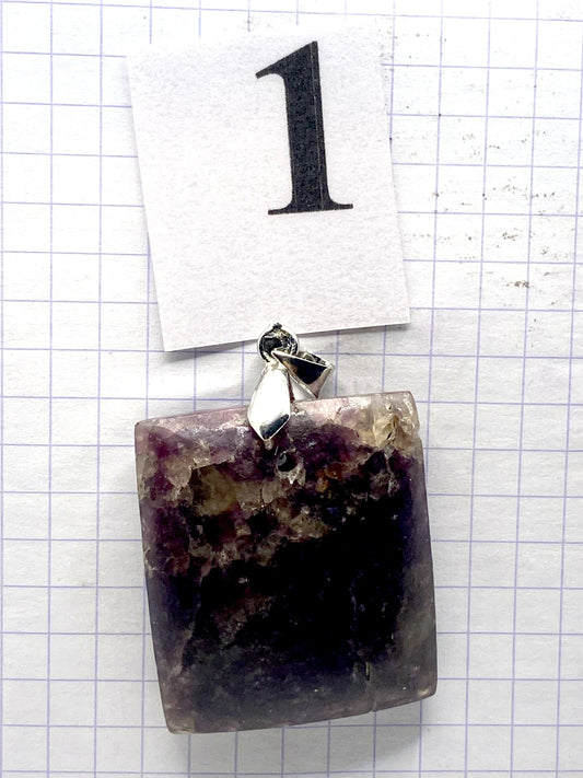 pendentif LEPIDOLITE
