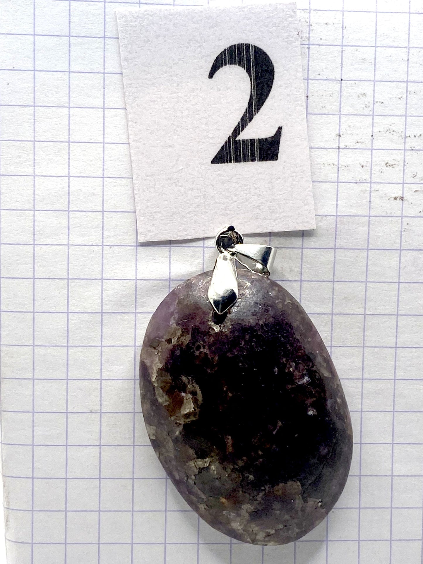 pendentif LEPIDOLITE