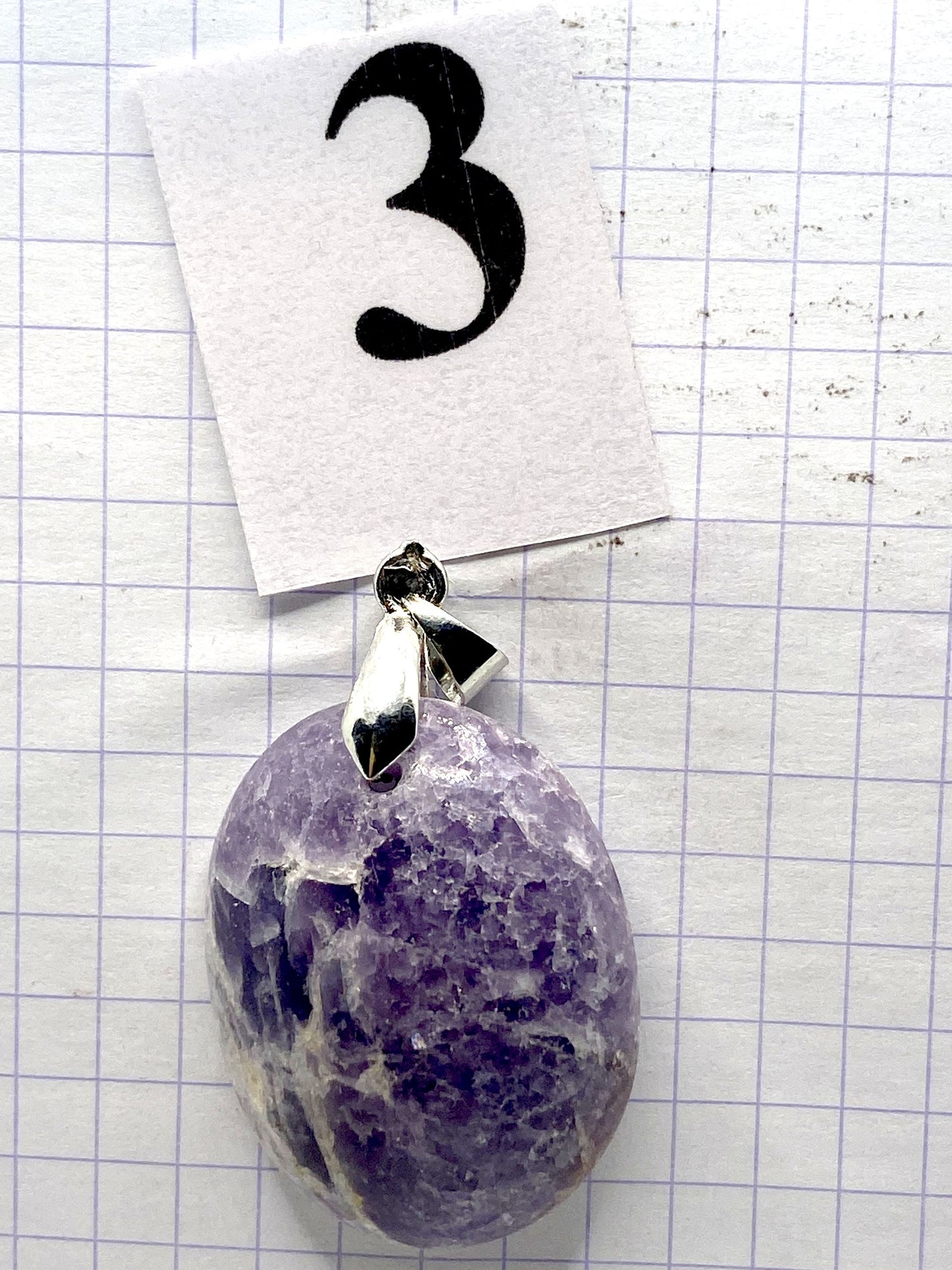 pendentif LEPIDOLITE