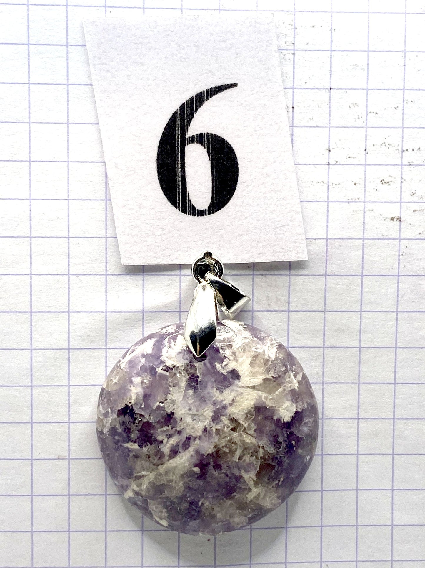 pendentif LEPIDOLITE