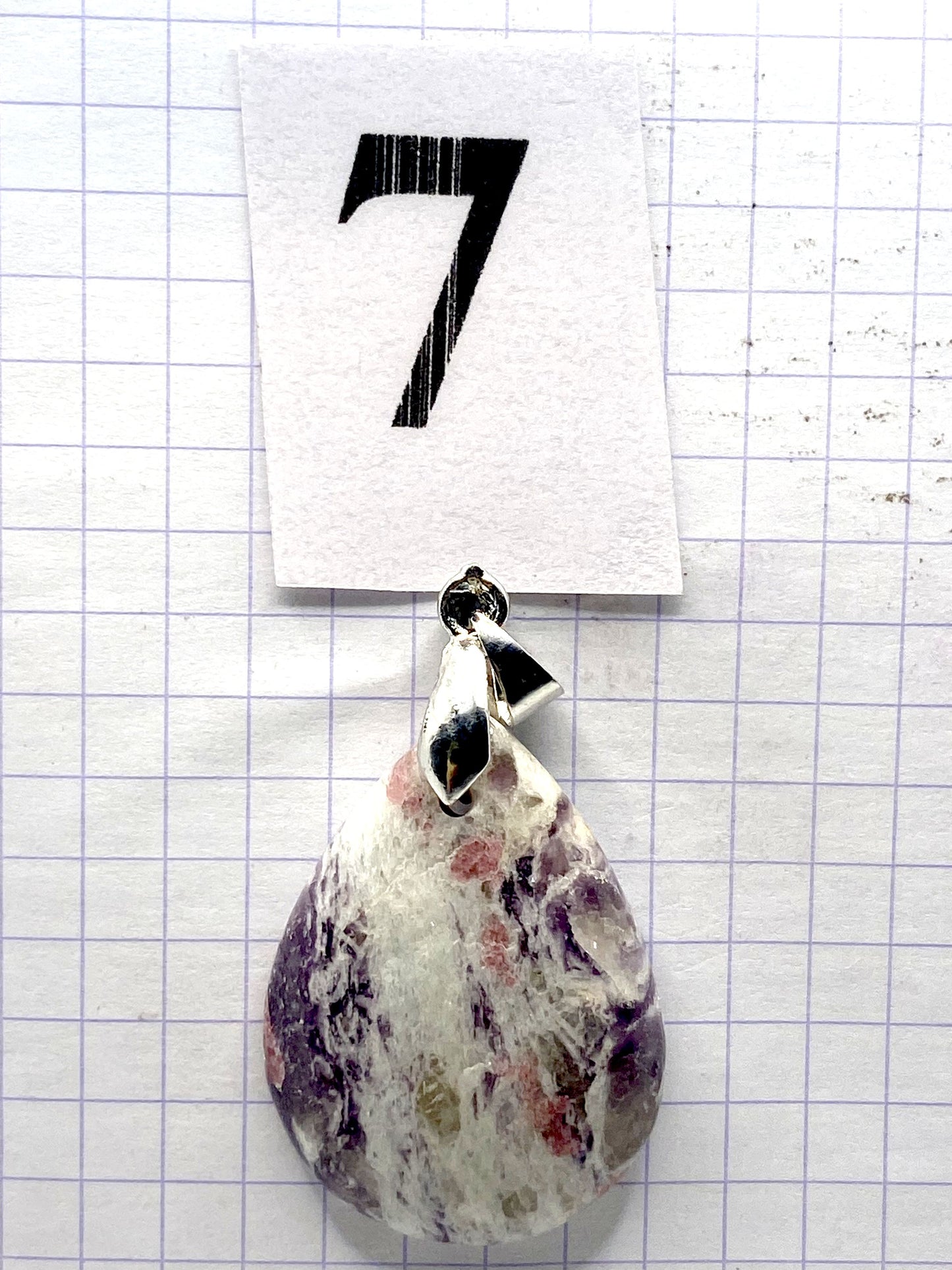 pendentif LEPIDOLITE