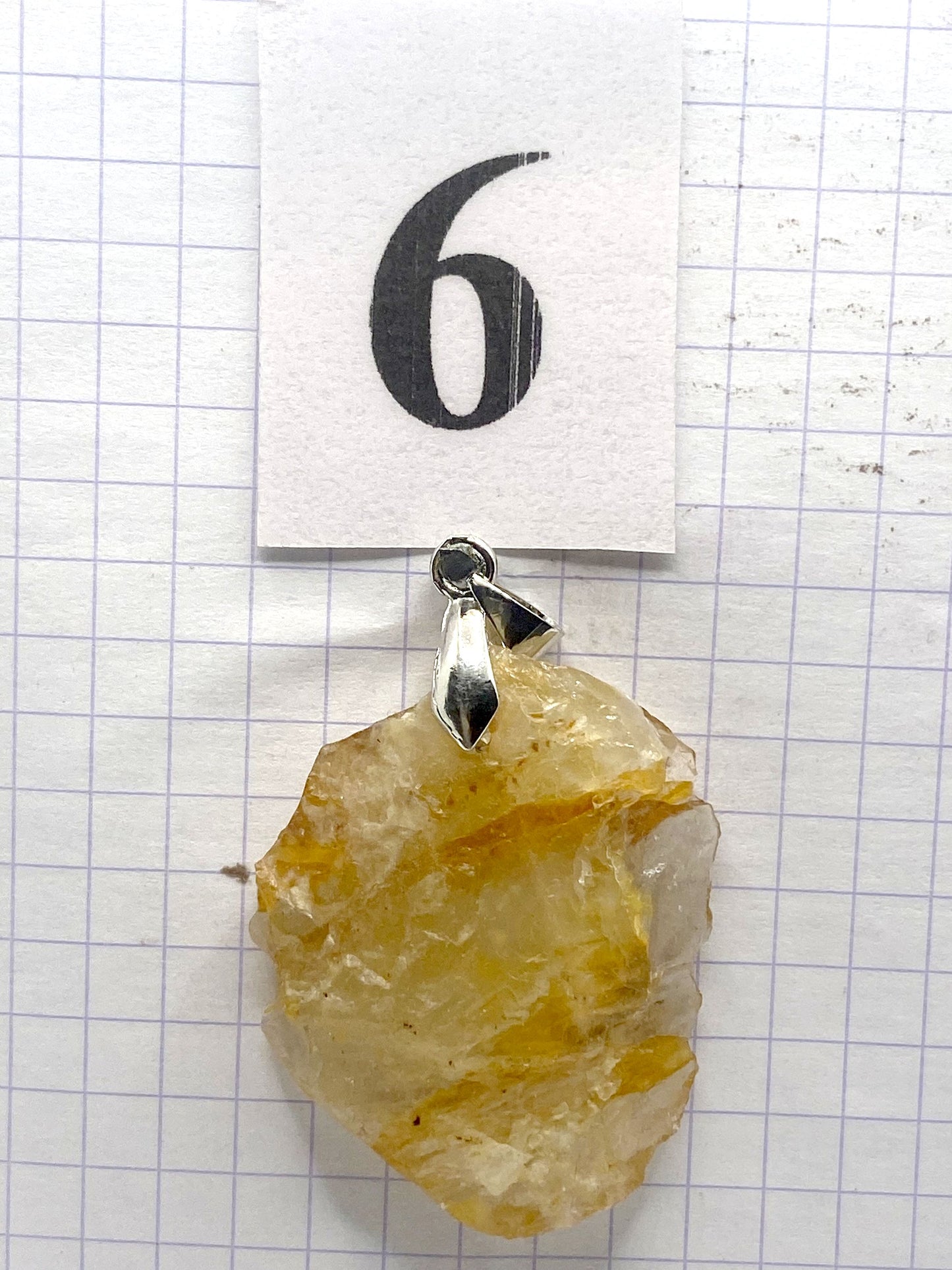 BRUTE QUARTZ HEMATOIDE JAUNE