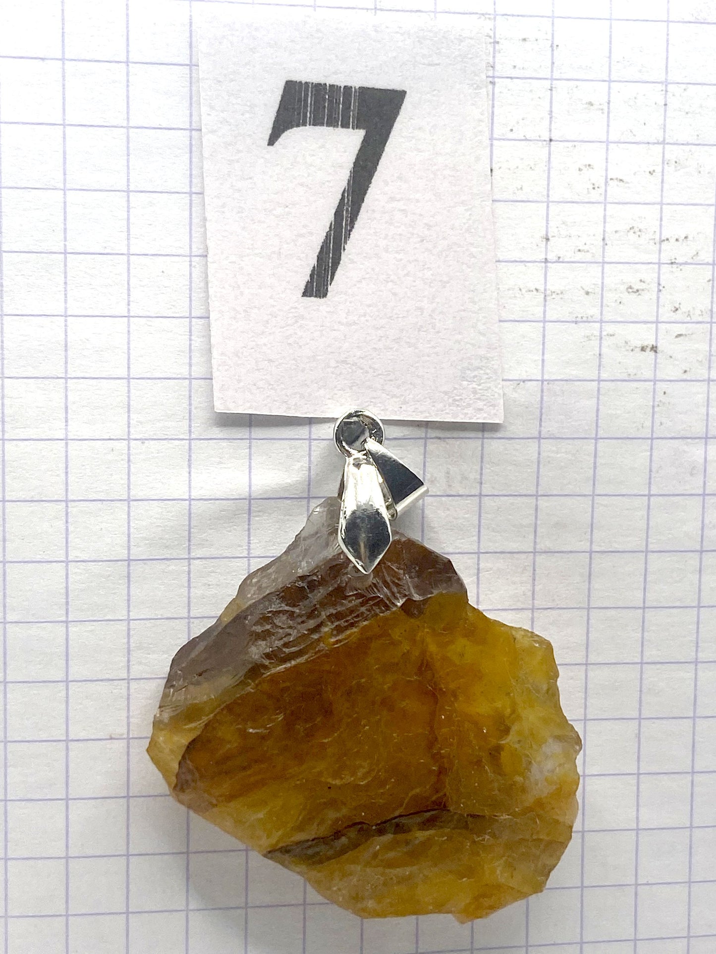 BRUTE QUARTZ HEMATOIDE JAUNE