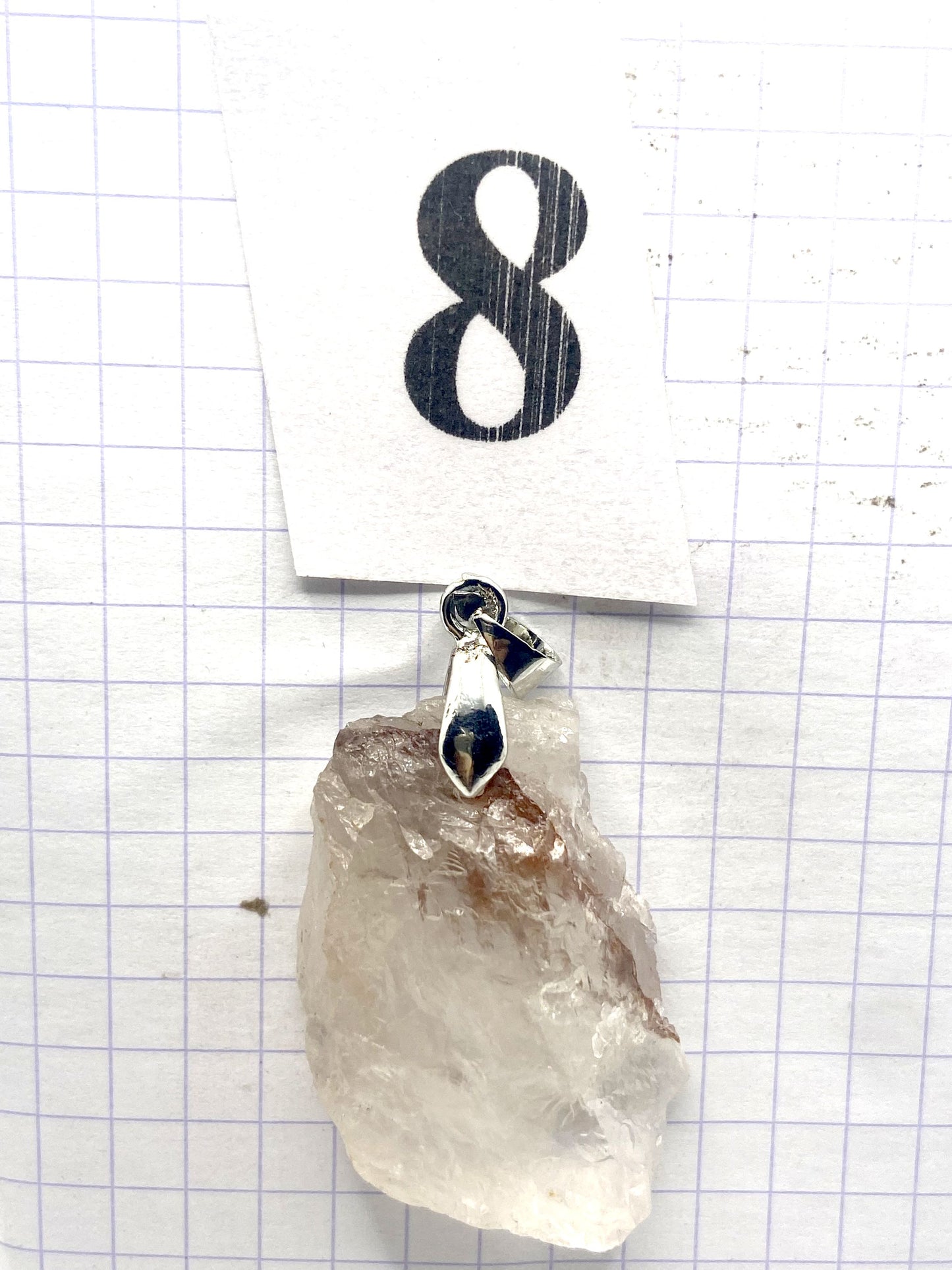 BRUTE QUARTZ HEMATOIDE ROUGE