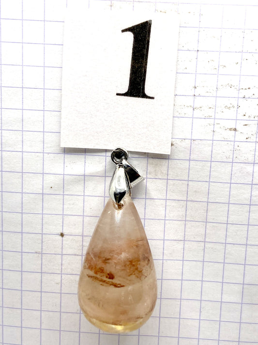 GOUTTE QUARTZ HEMATOIDE ROUGE
