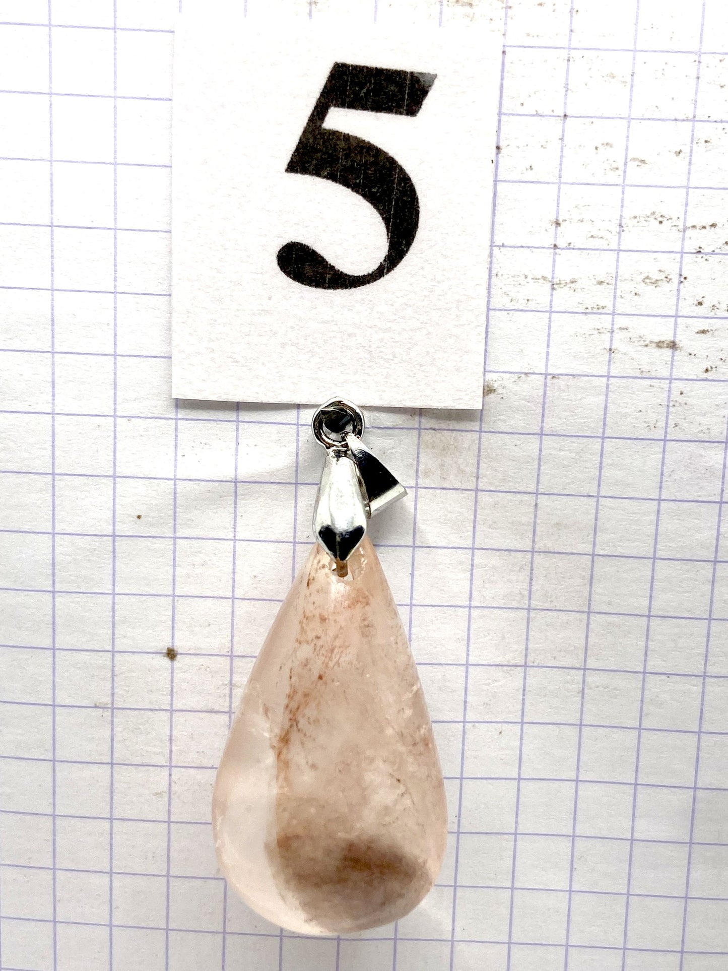 GOUTTE QUARTZ HEMATOIDE ROUGE